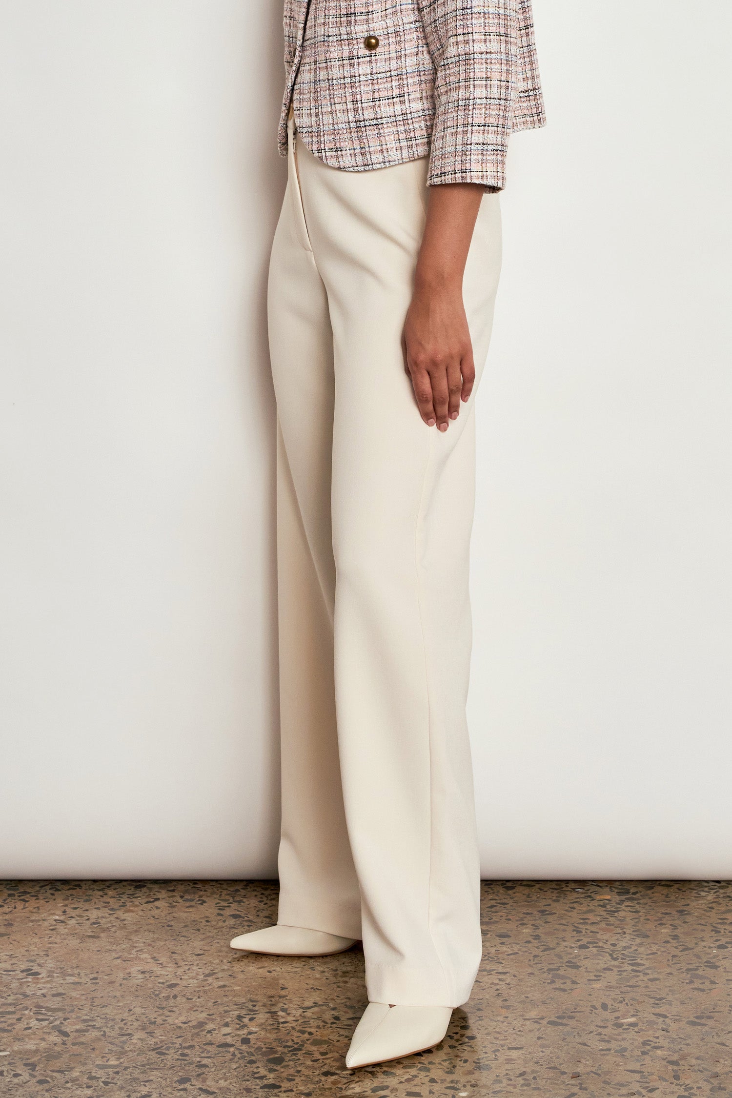 stride pant - ecru