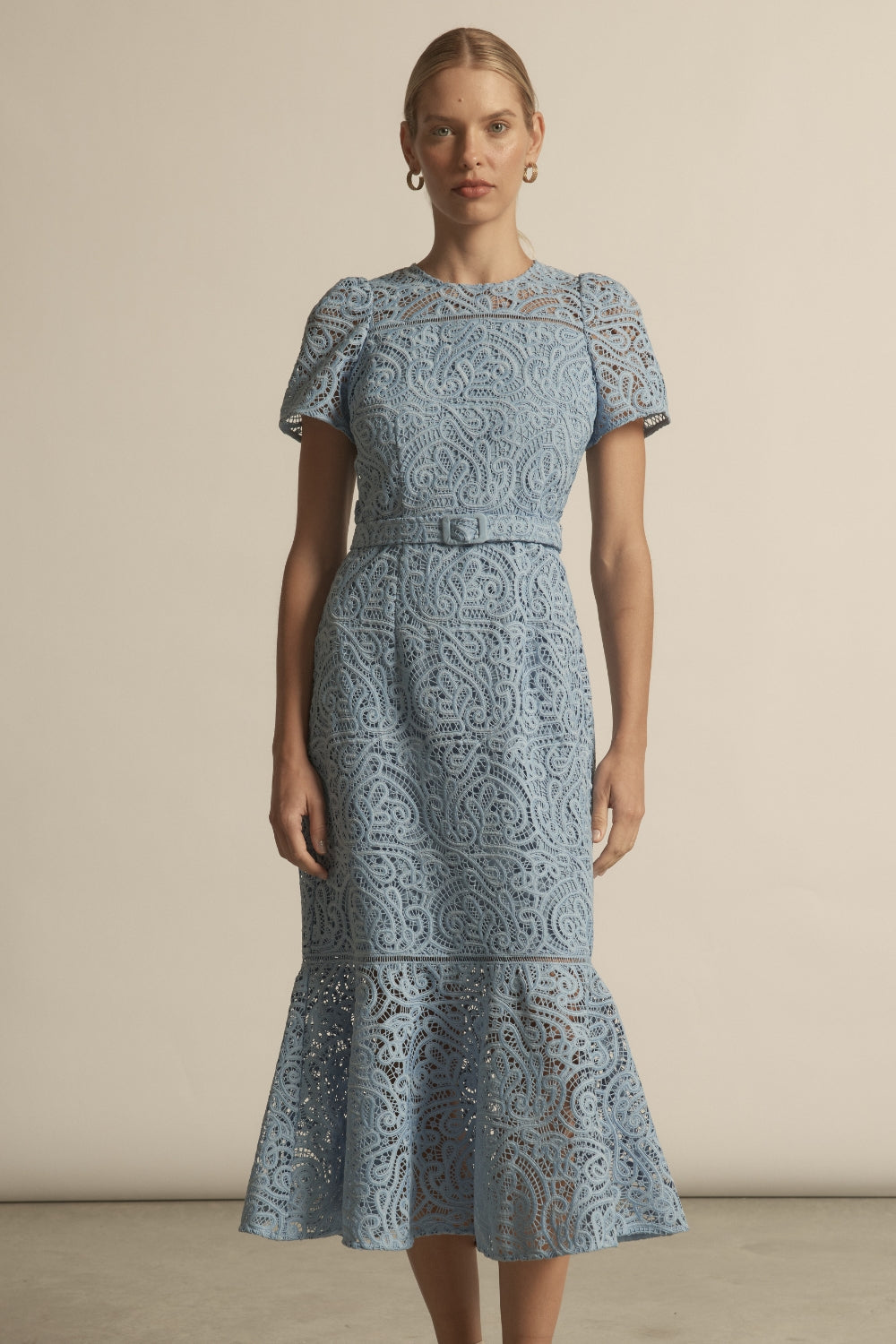 Sundown Lace Dress - pond swirl|  zoe kratzmann| considered design
