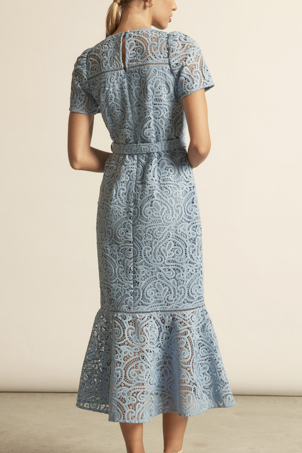 Sundown Lace Dress - pond swirl|  zoe kratzmann| considered design
