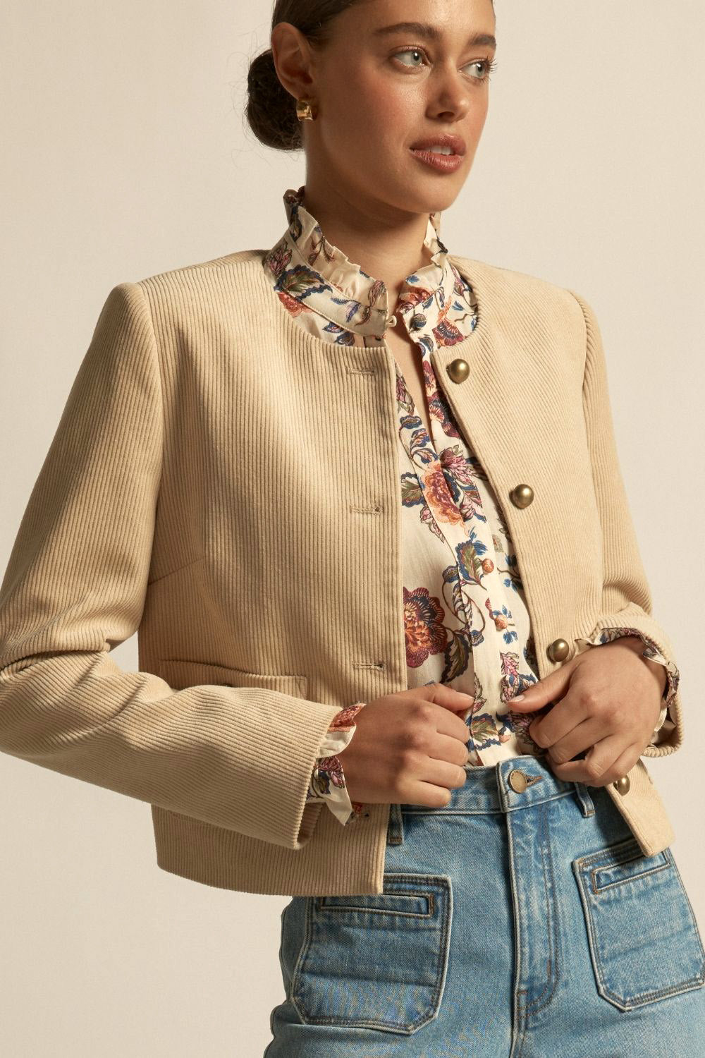 sway jacket - ecru – zoe kratzmann