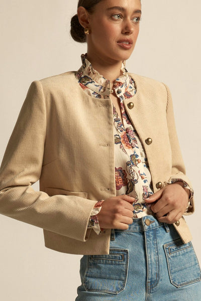 sway jacket - ecru – zoe kratzmann