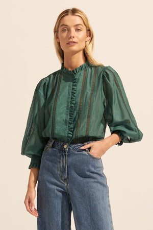 swoon top - green