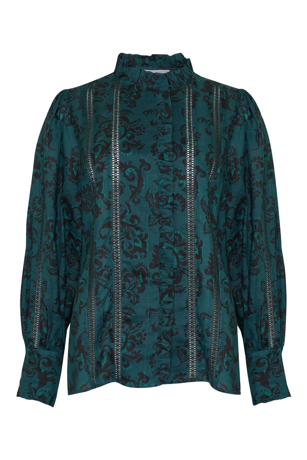 swoon top - green floral