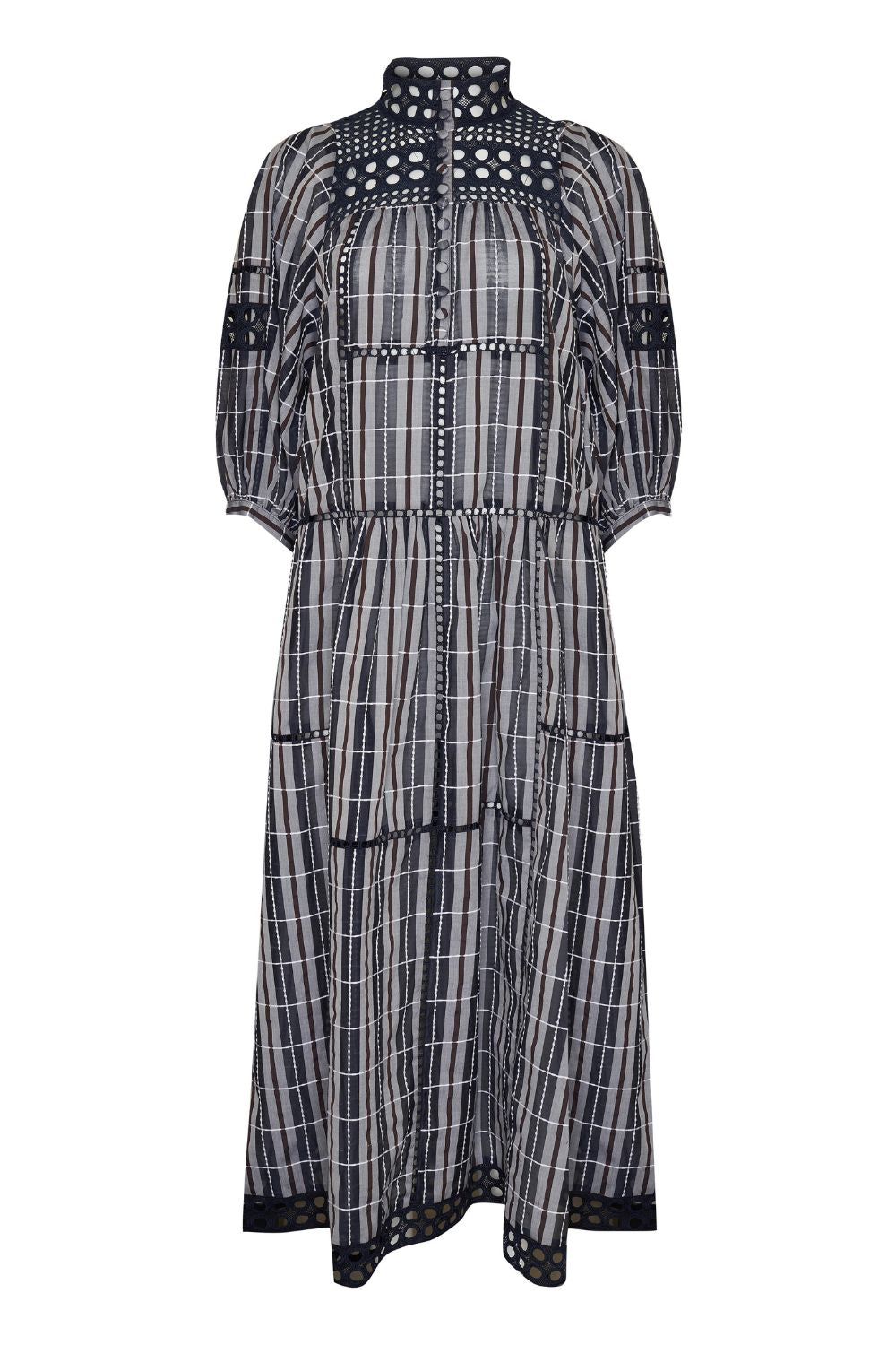 tactic dress - indigo check