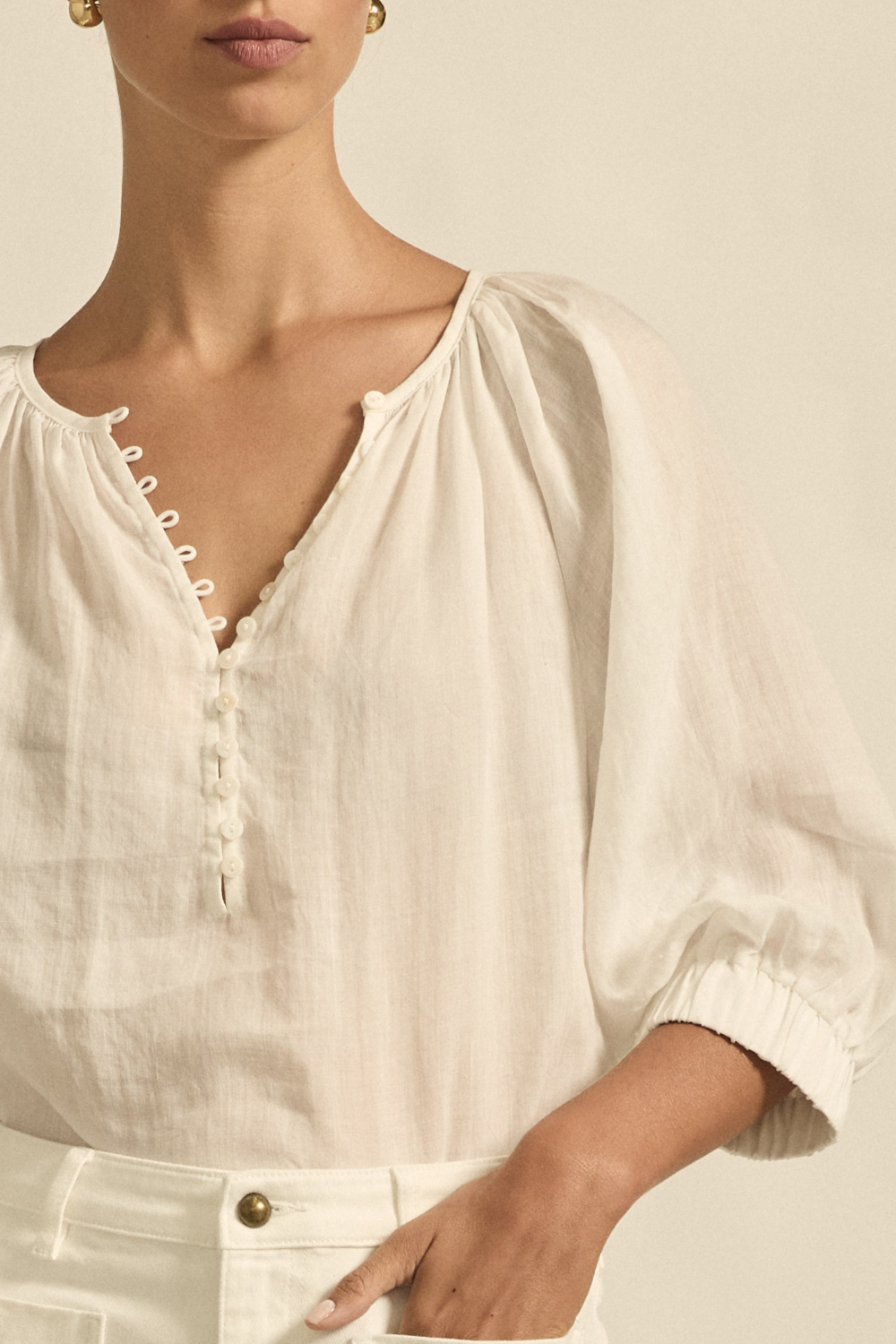 tranquil top - alabaster|  zoe kratzmann| considered design
