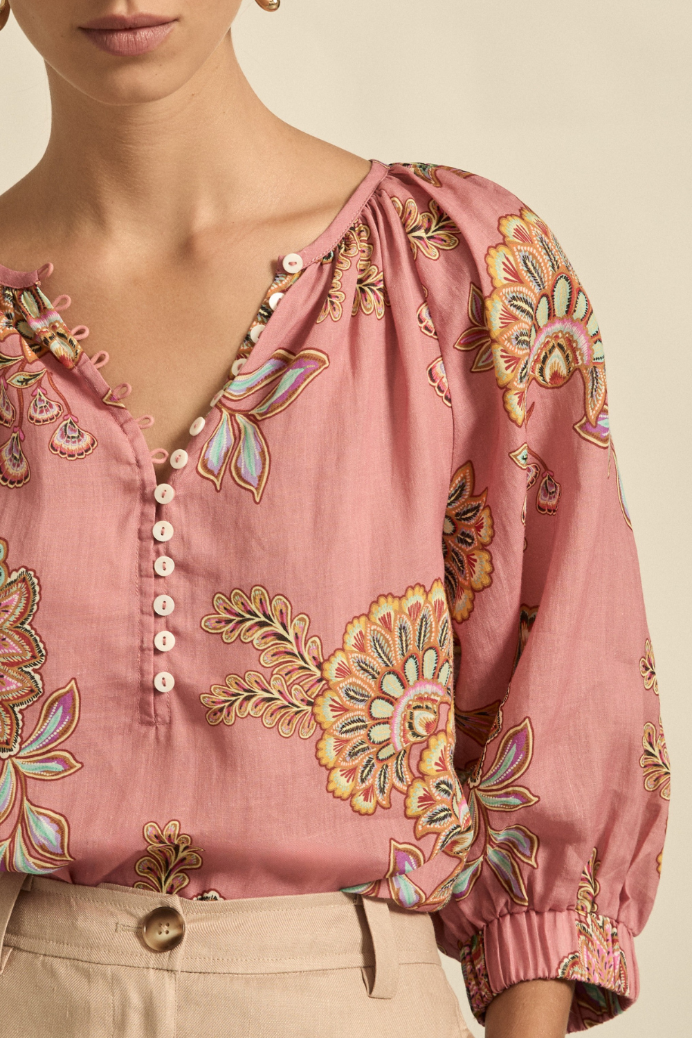 tranquil top - kgari bloom|  zoe kratzmann| considered design