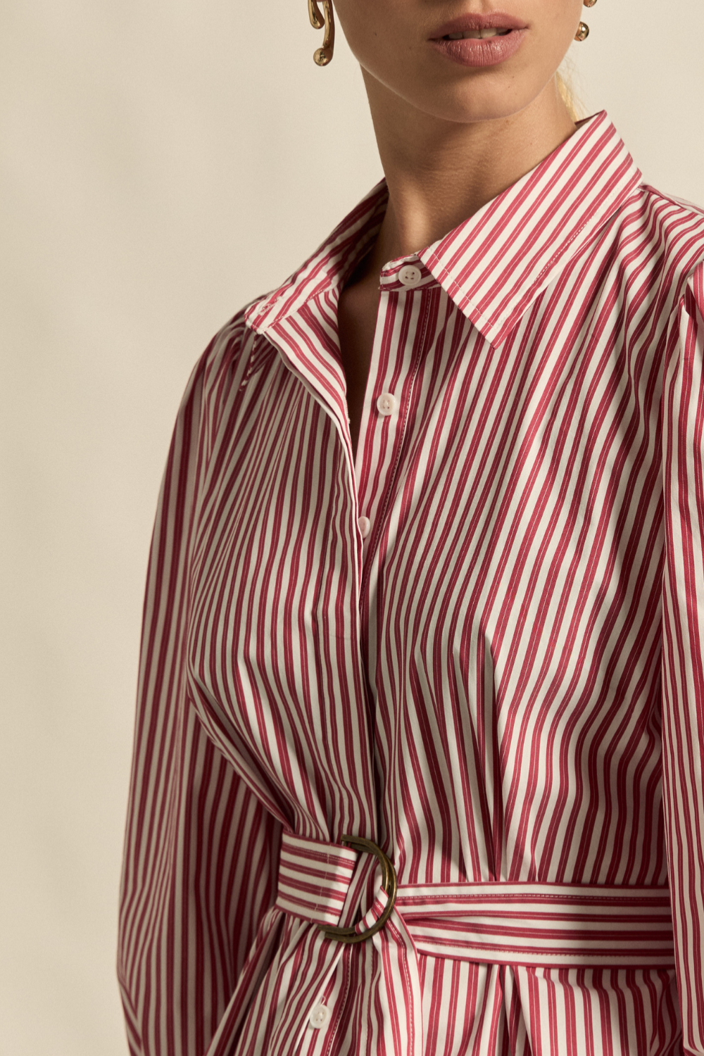 trill top - crimson stripe