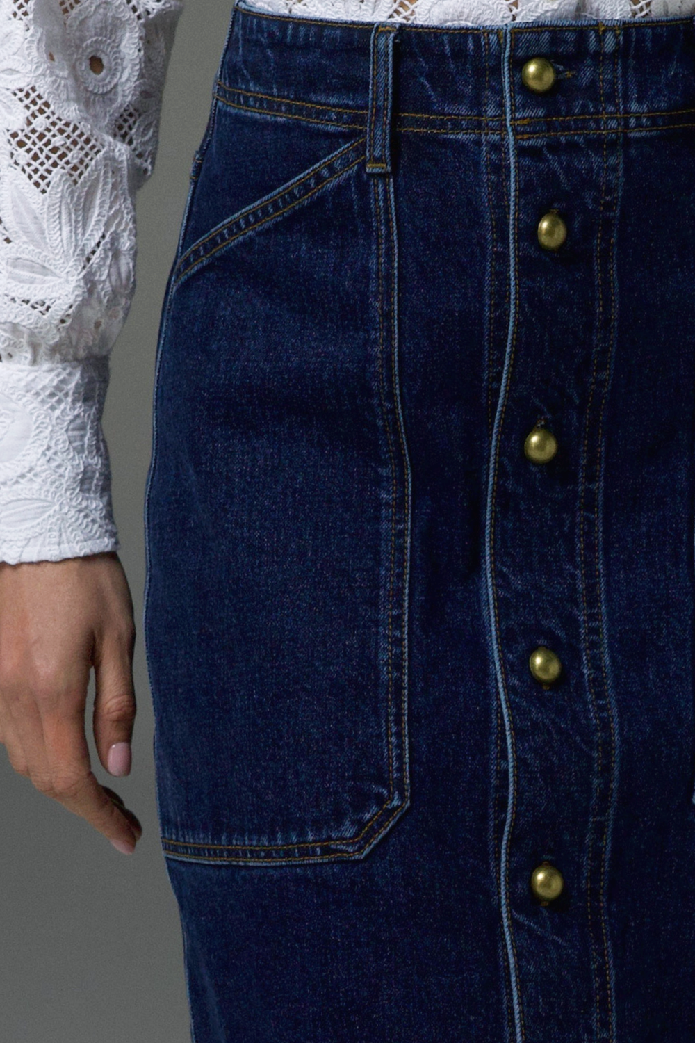 typify skirt - dark denim