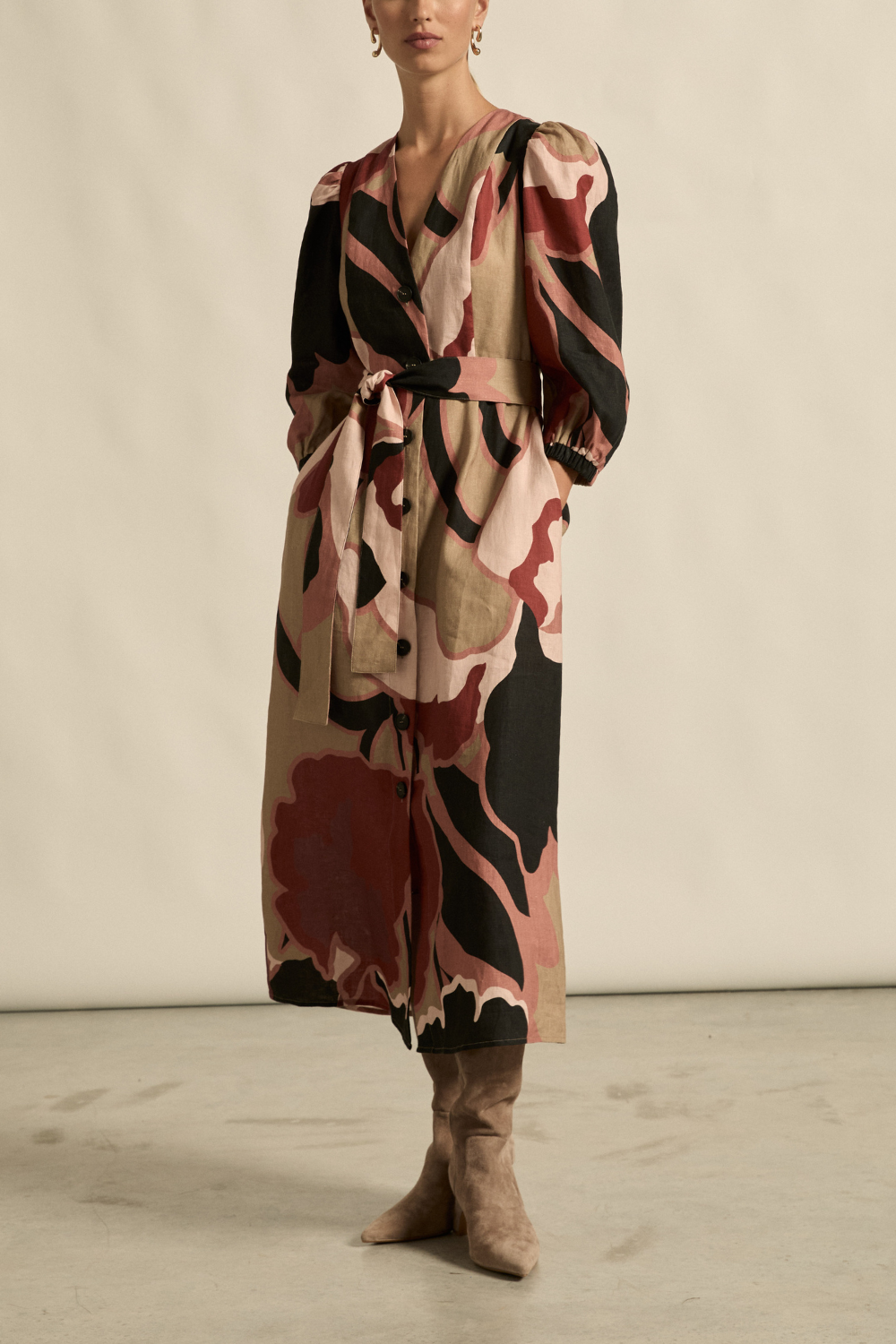 verge dress - tearose organic
