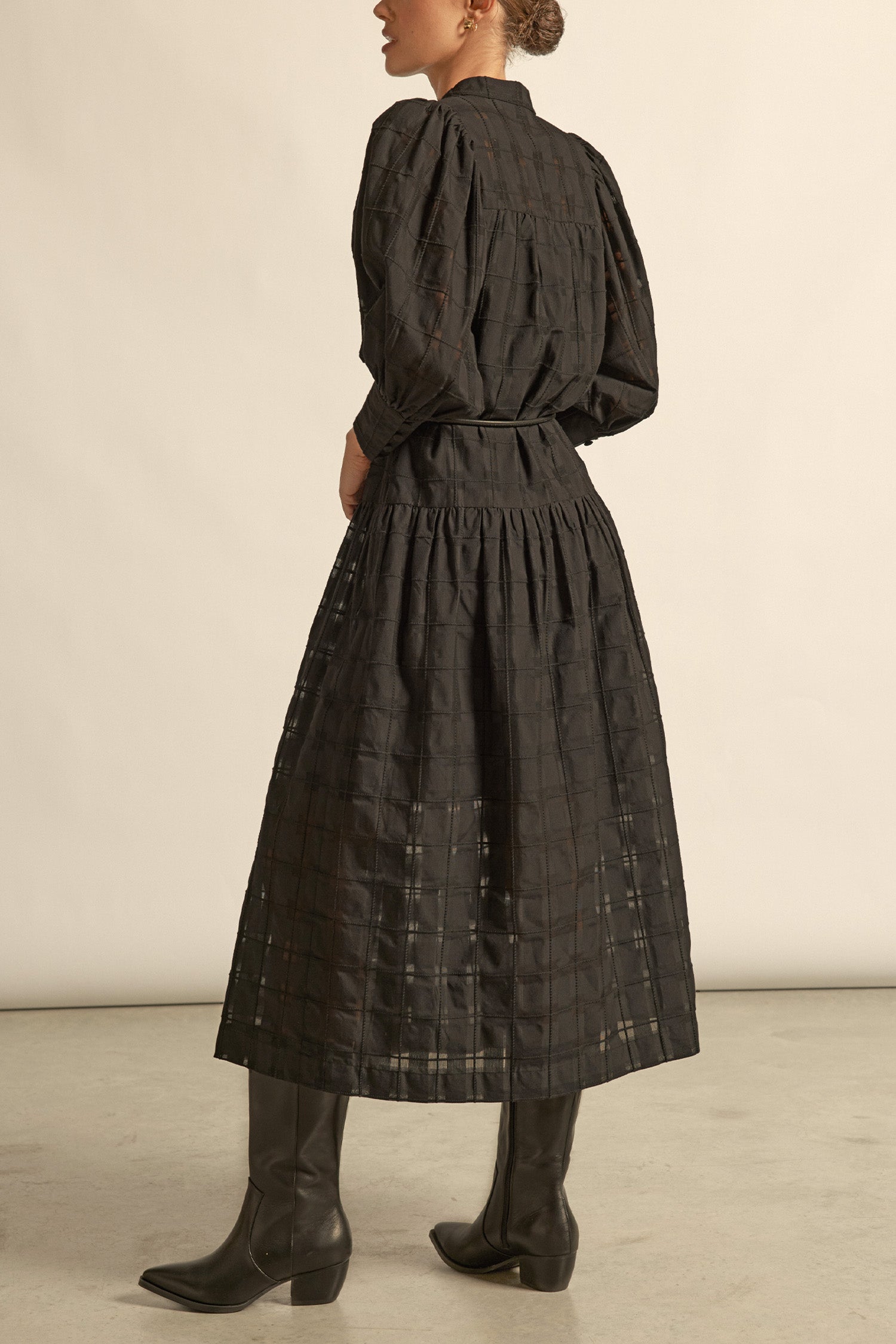 Vesper dress - black check|  zoe kratzmann| considered design