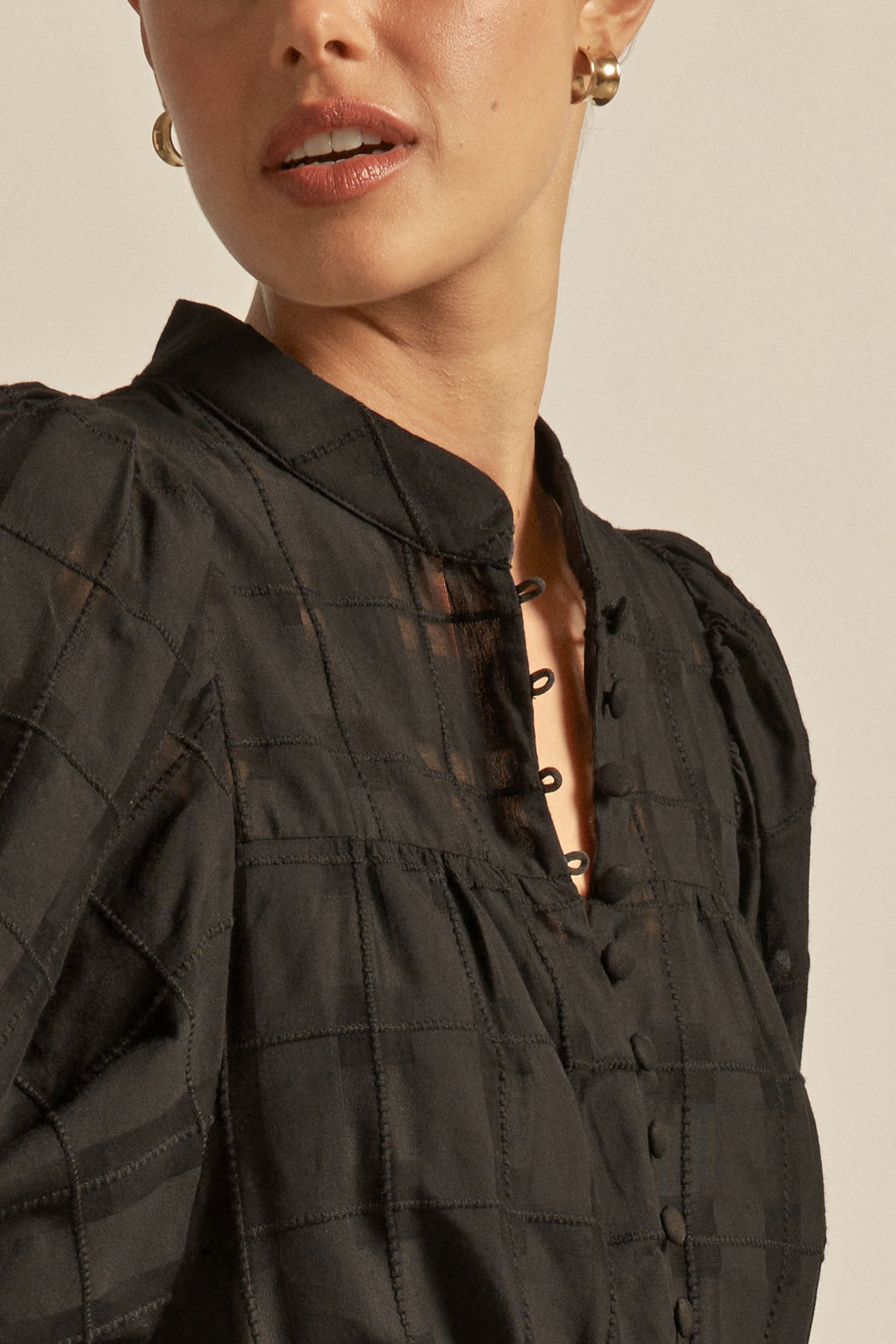 Vesper dress - black check|  zoe kratzmann| considered design