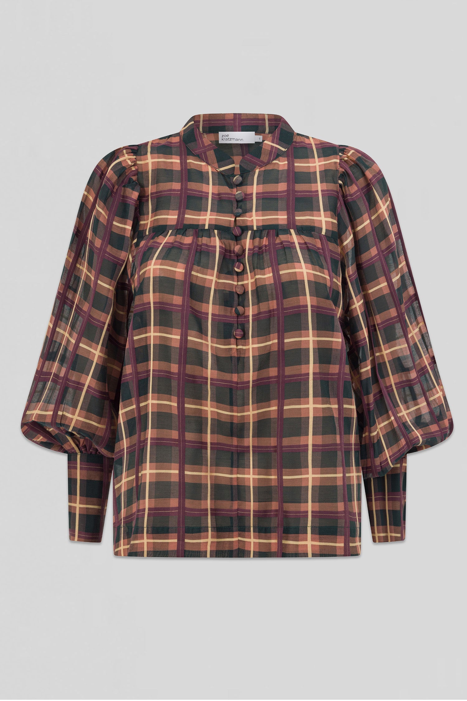 vista top - berry check|  zoe kratzmann| considered design