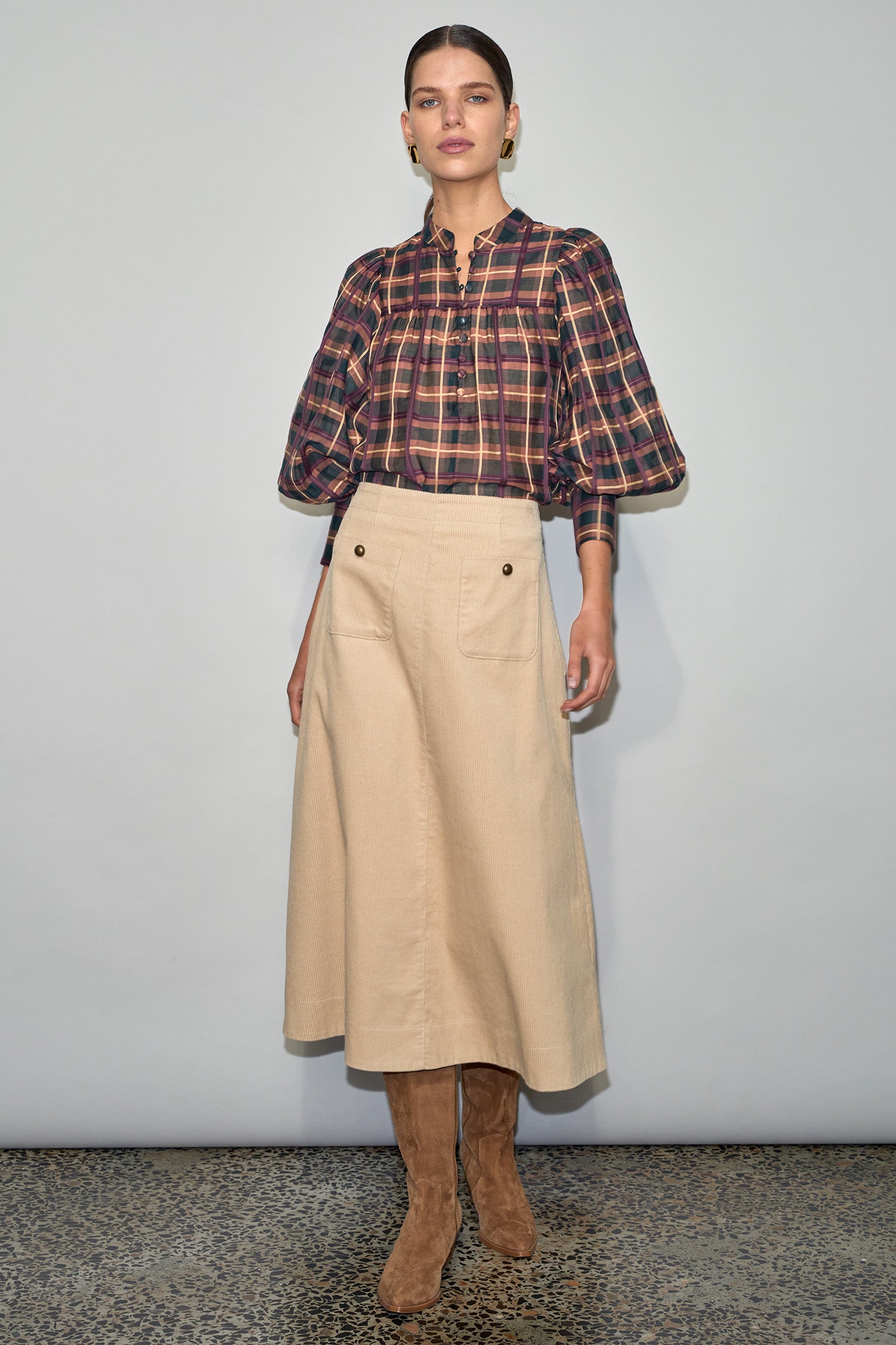 vista top - berry check|  zoe kratzmann| considered design