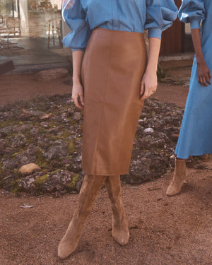 vortex skirt - caramel