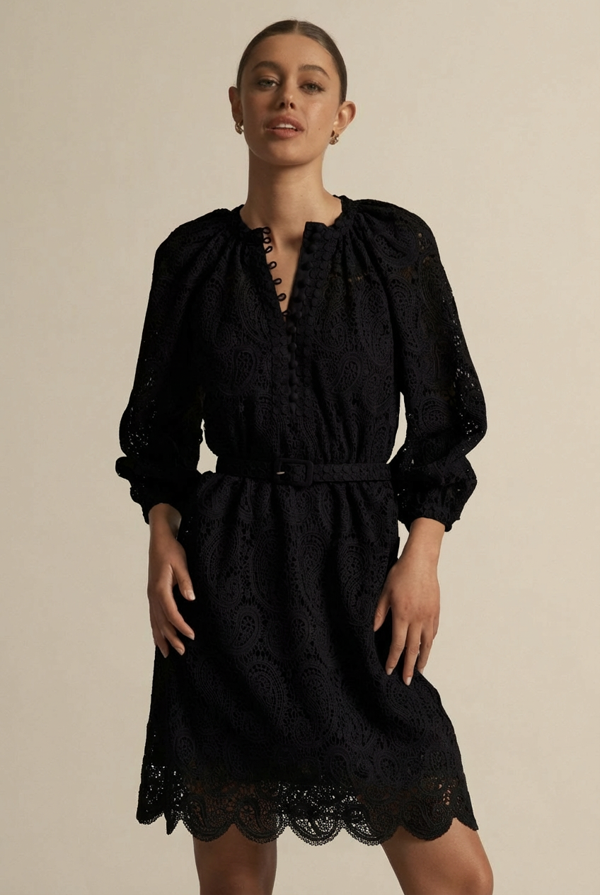wisp dress - black
