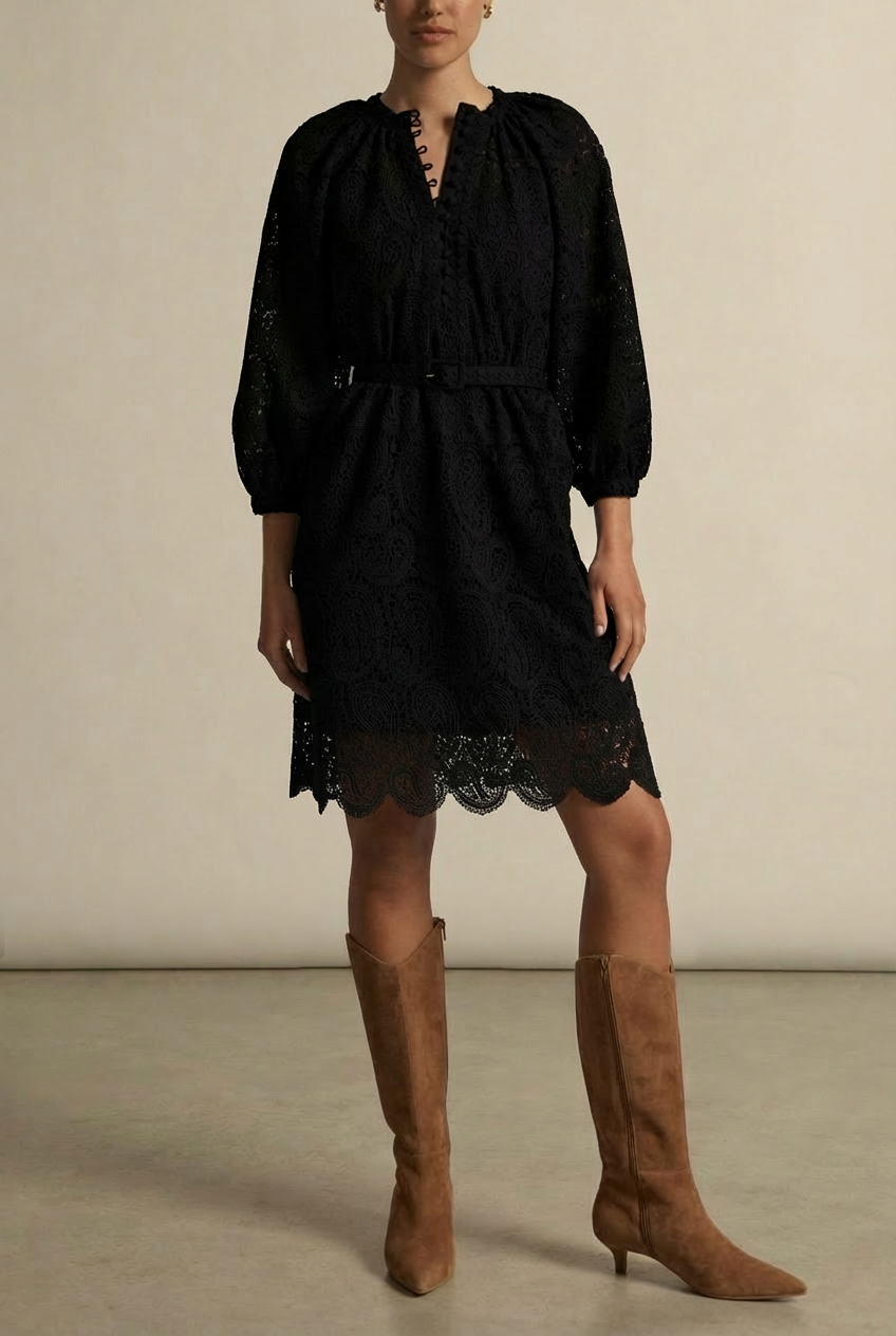 wisp dress - black