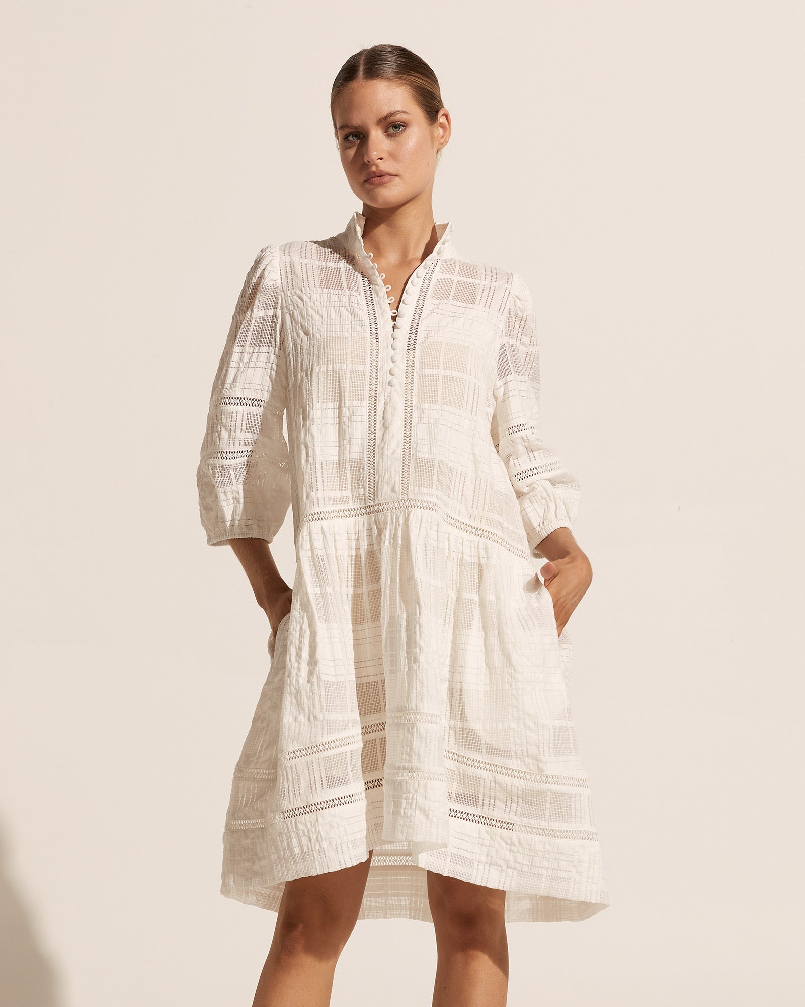 elixir dress - porcelain