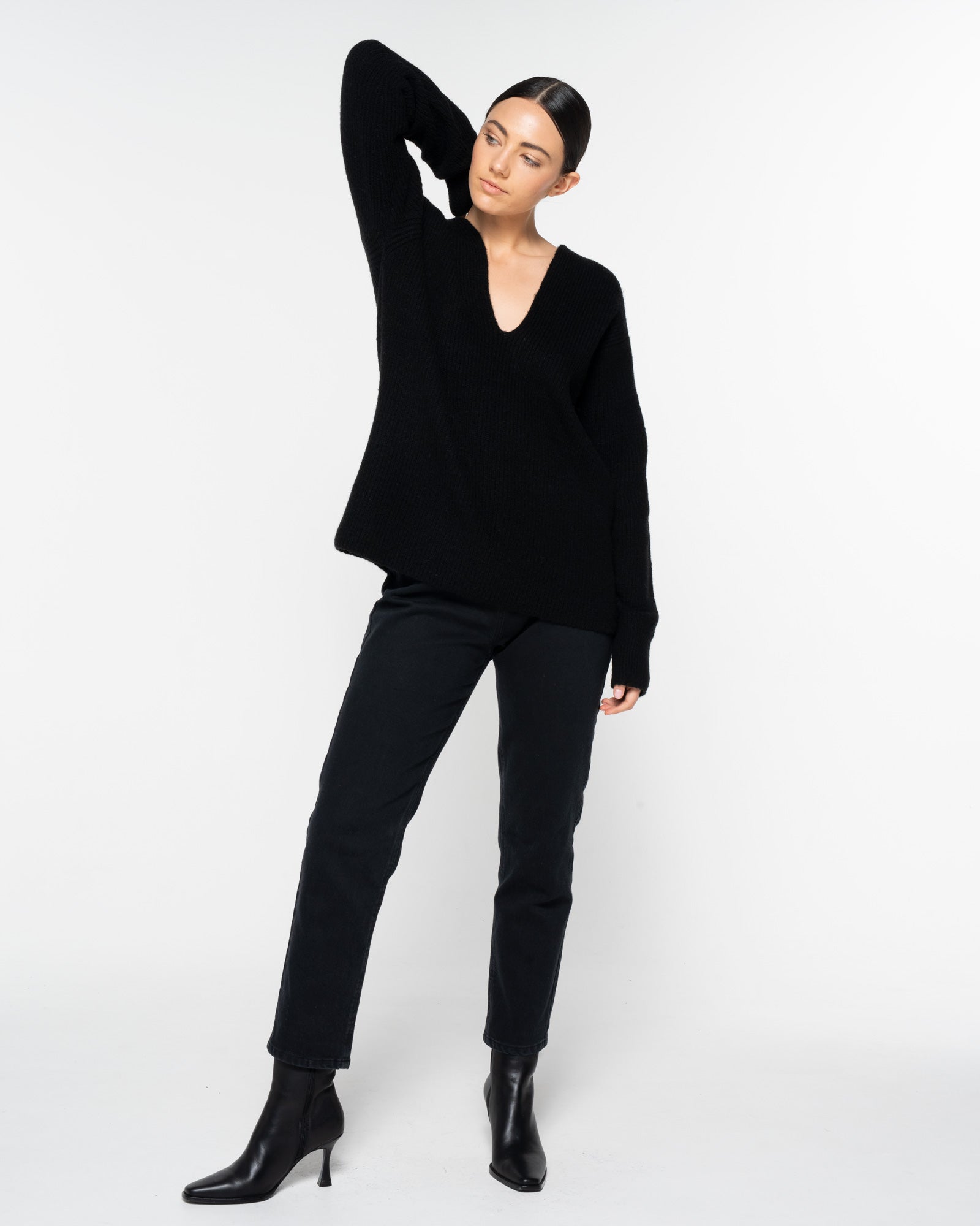 pare knit - black
