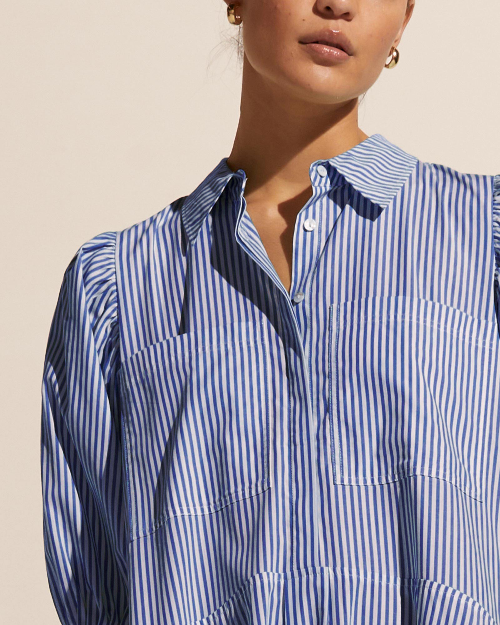 keynote dress - blue stripe