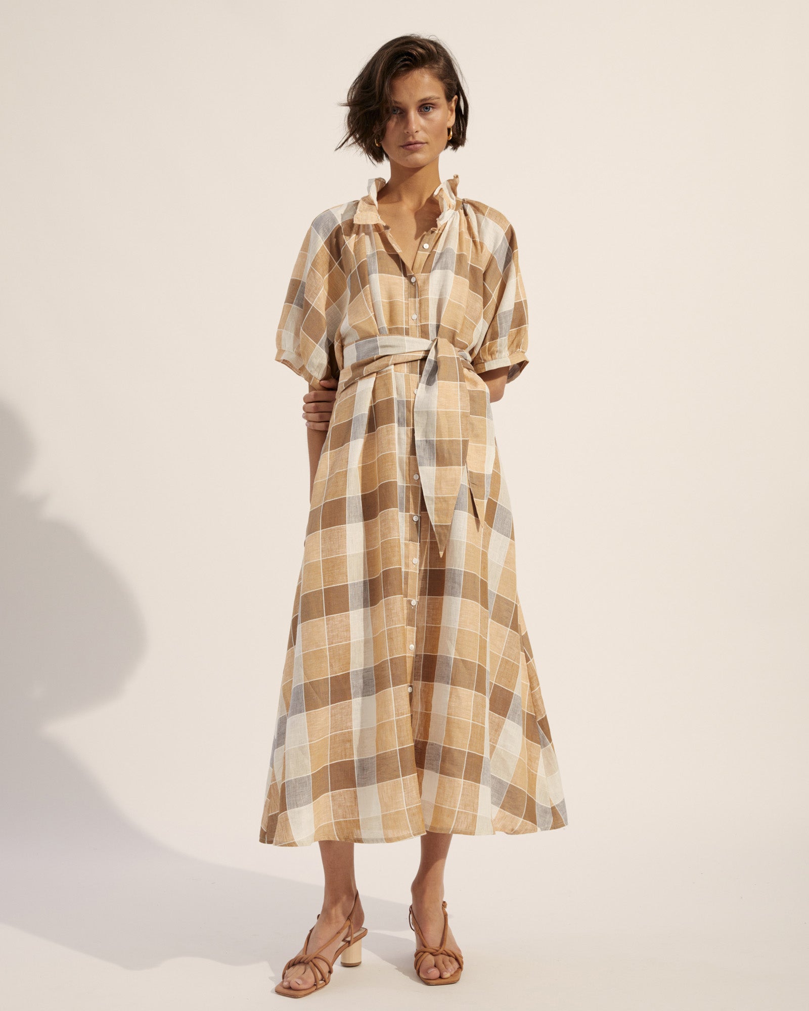 rouse dress - safari check