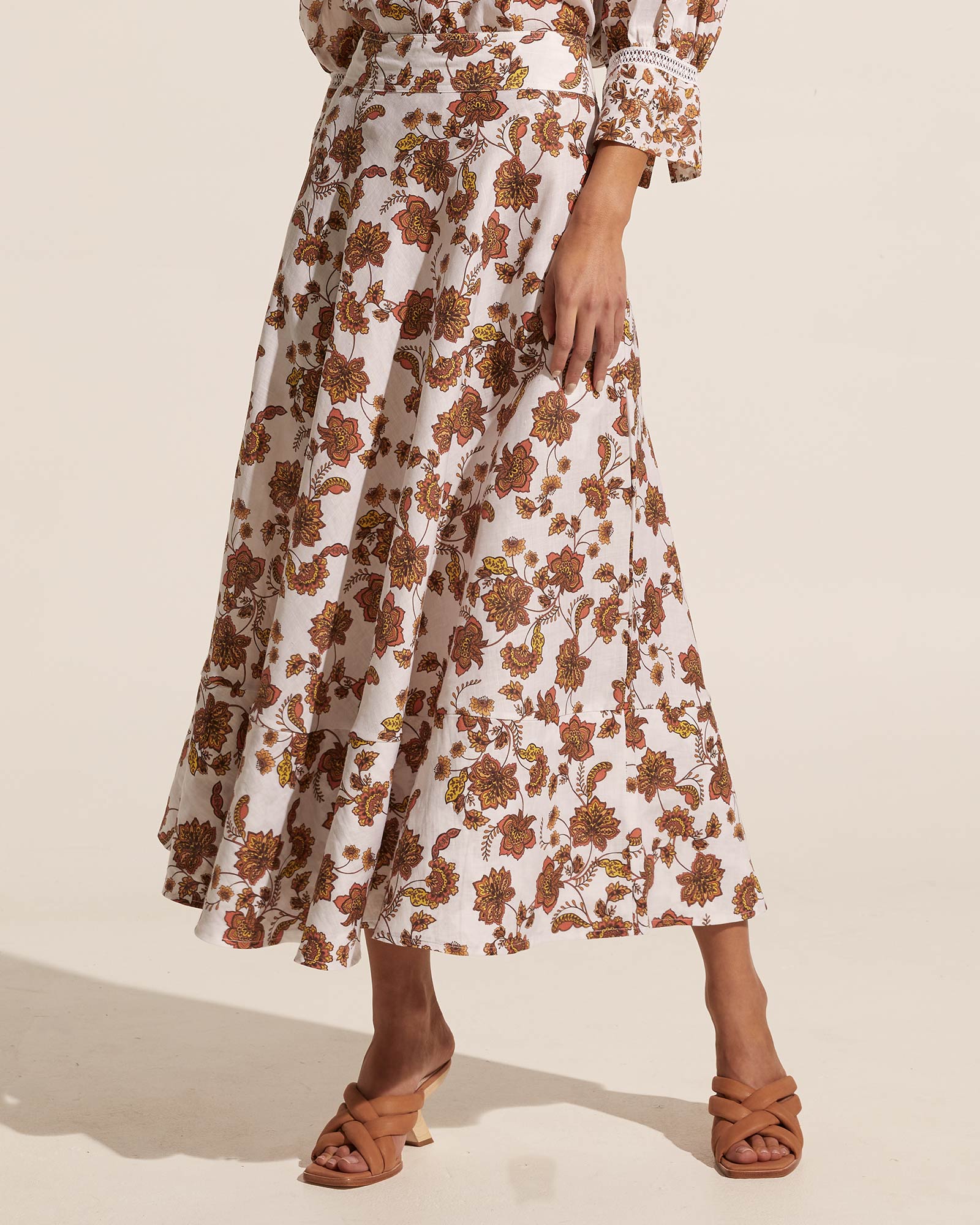 freedom skirt - spice floral