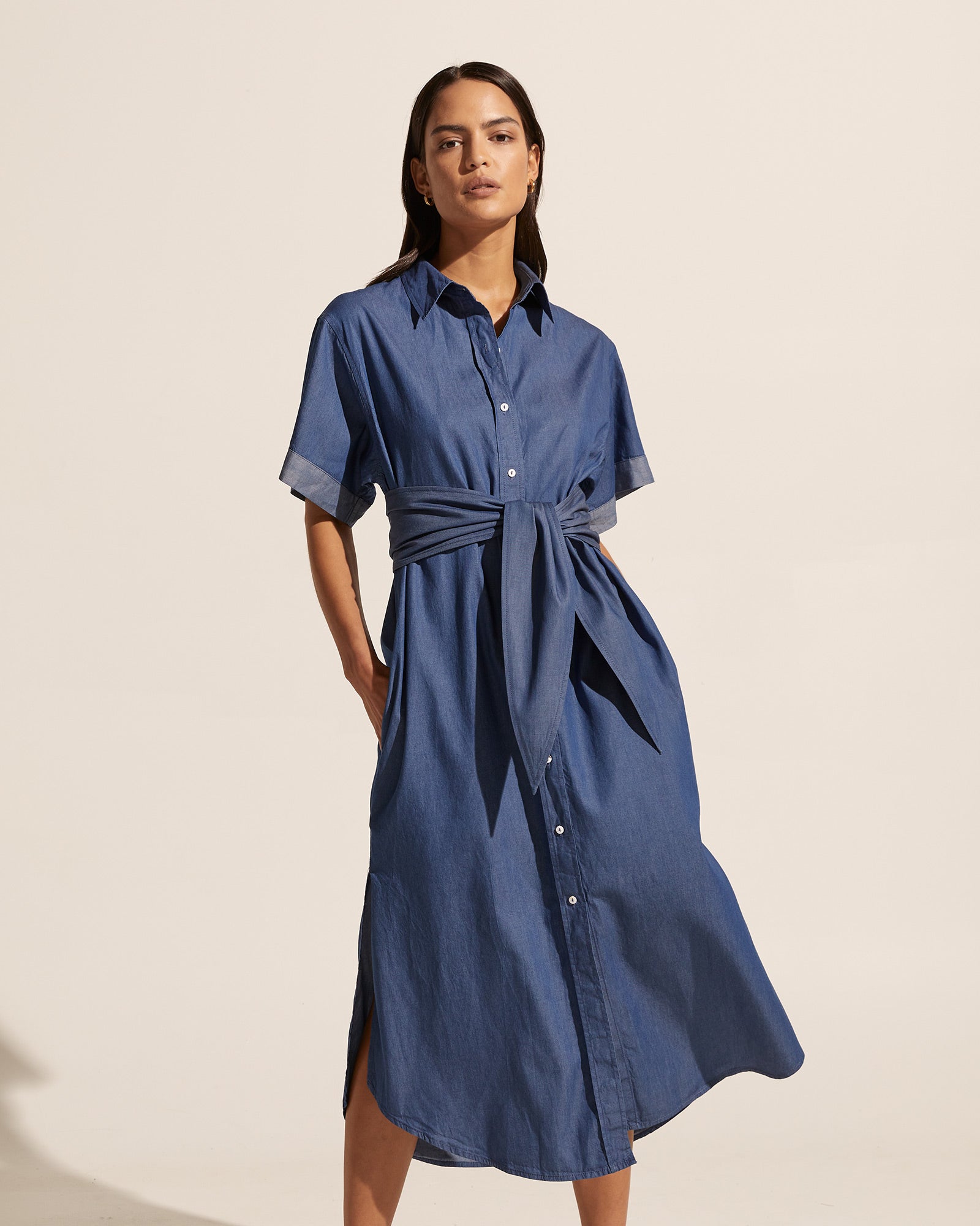 verse dress - denim – zoe kratzmann