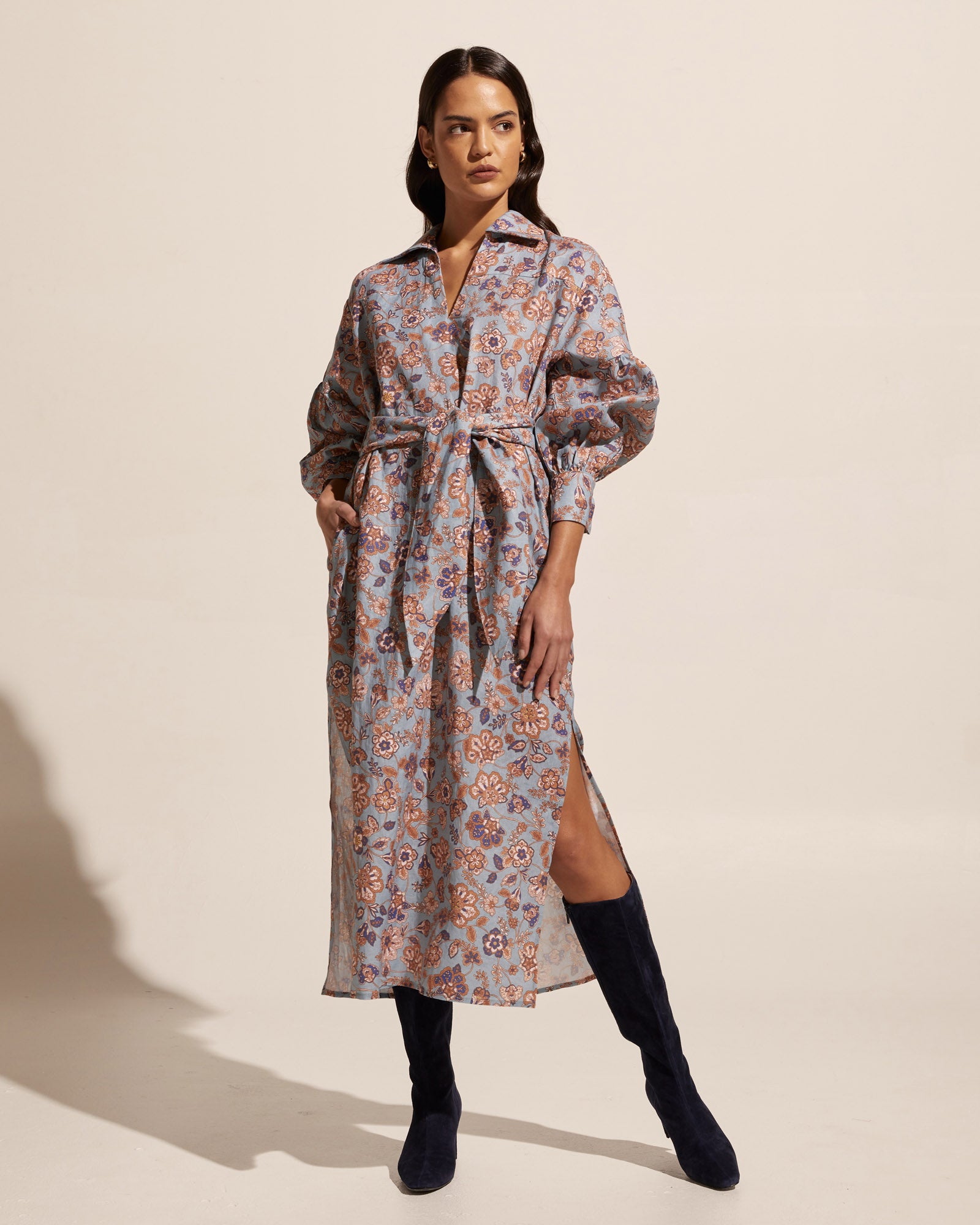 beeline dress - sardine paisley 3