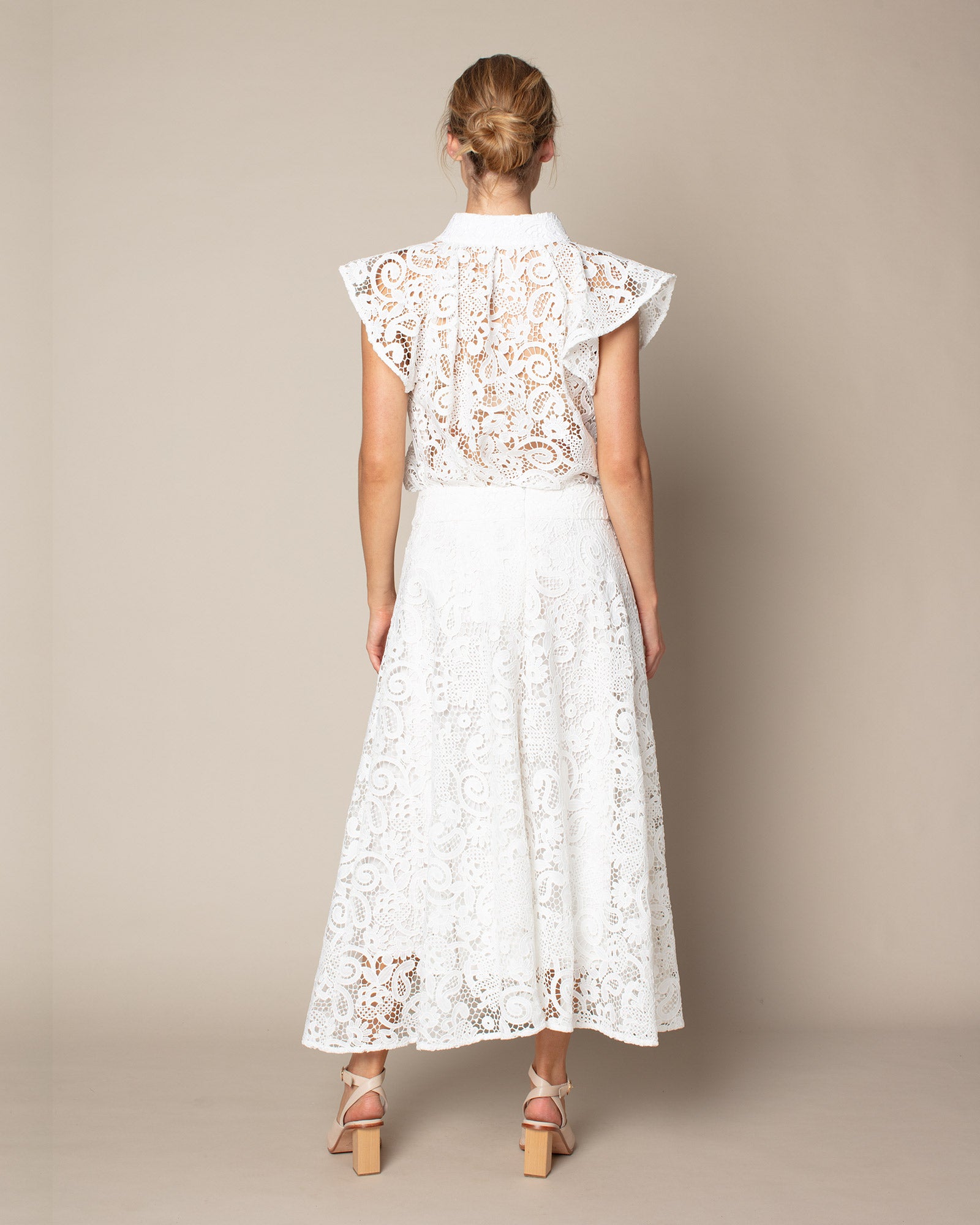 echelon skirt - porcelain lace
