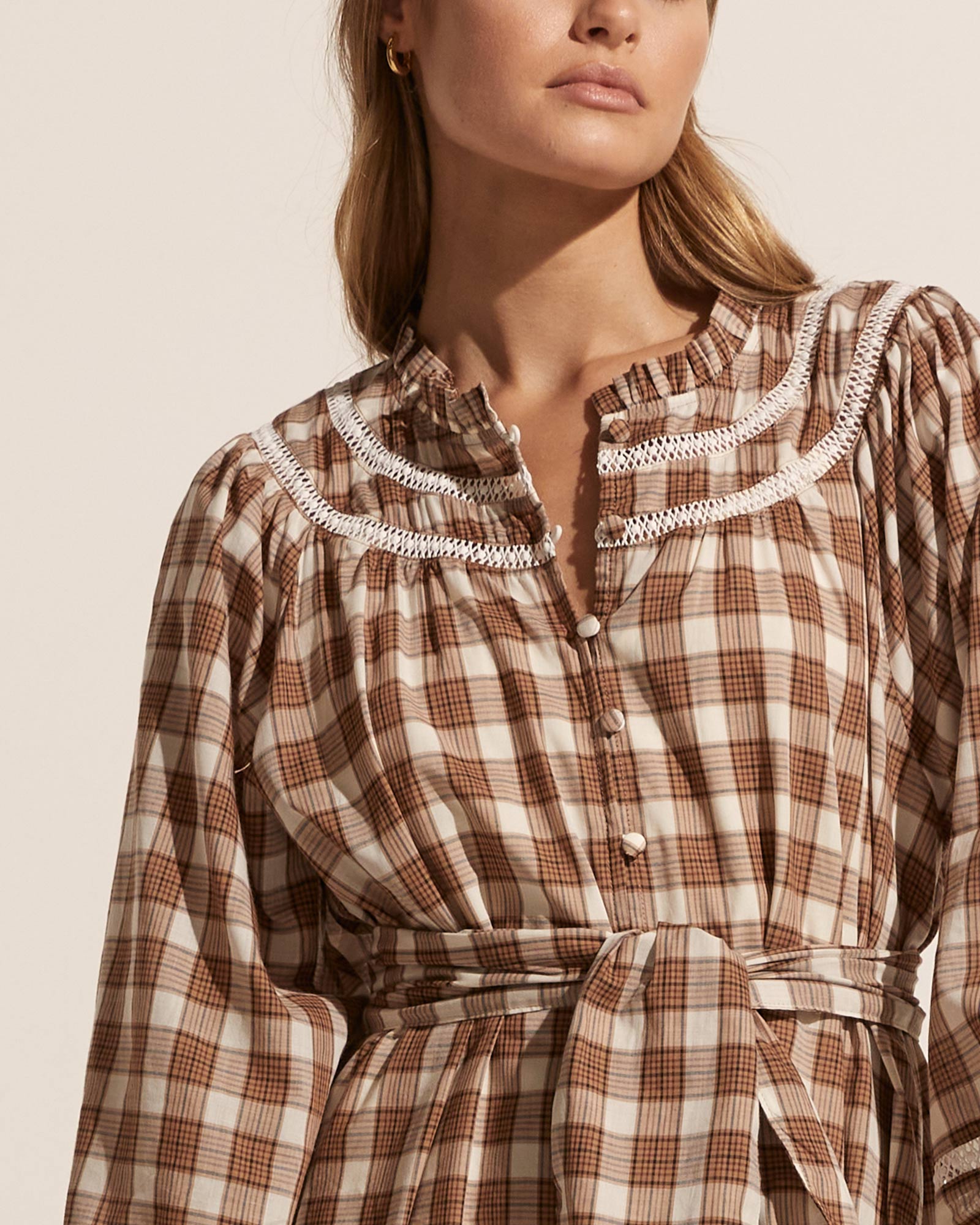 reservoir dress - clove check