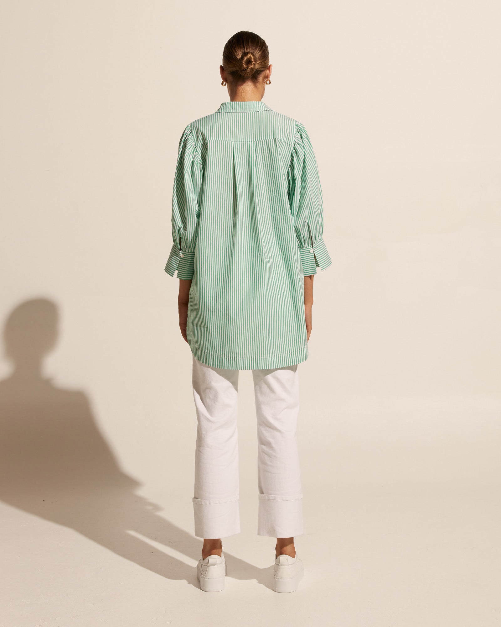 compote top - parakeet stripe