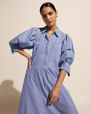 keynote dress - blue stripe