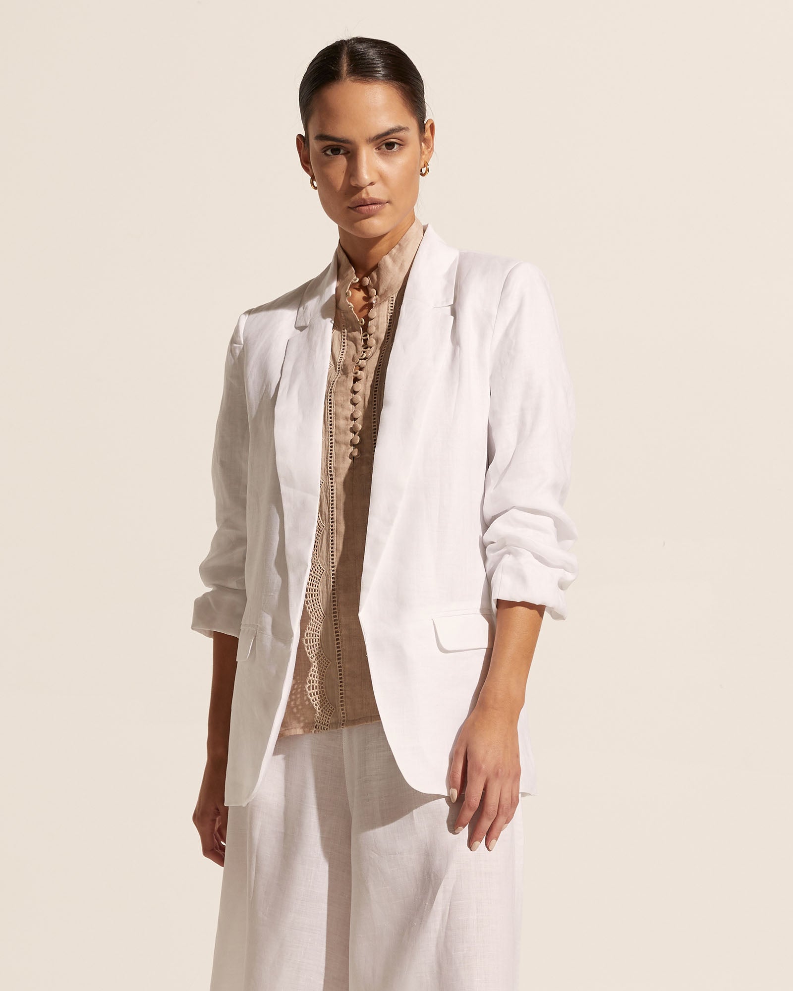 entitle jacket - porcelain