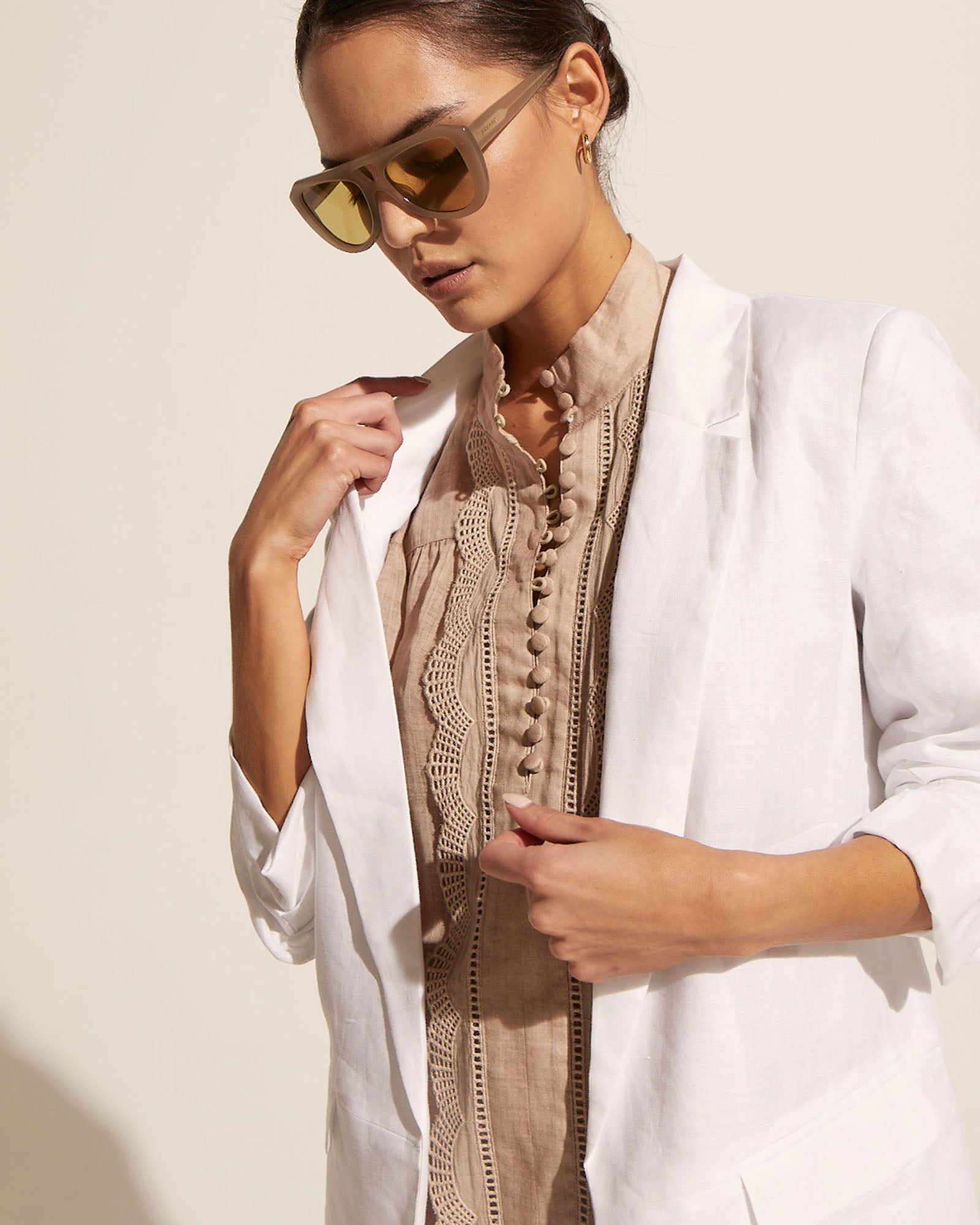 entitle jacket - porcelain