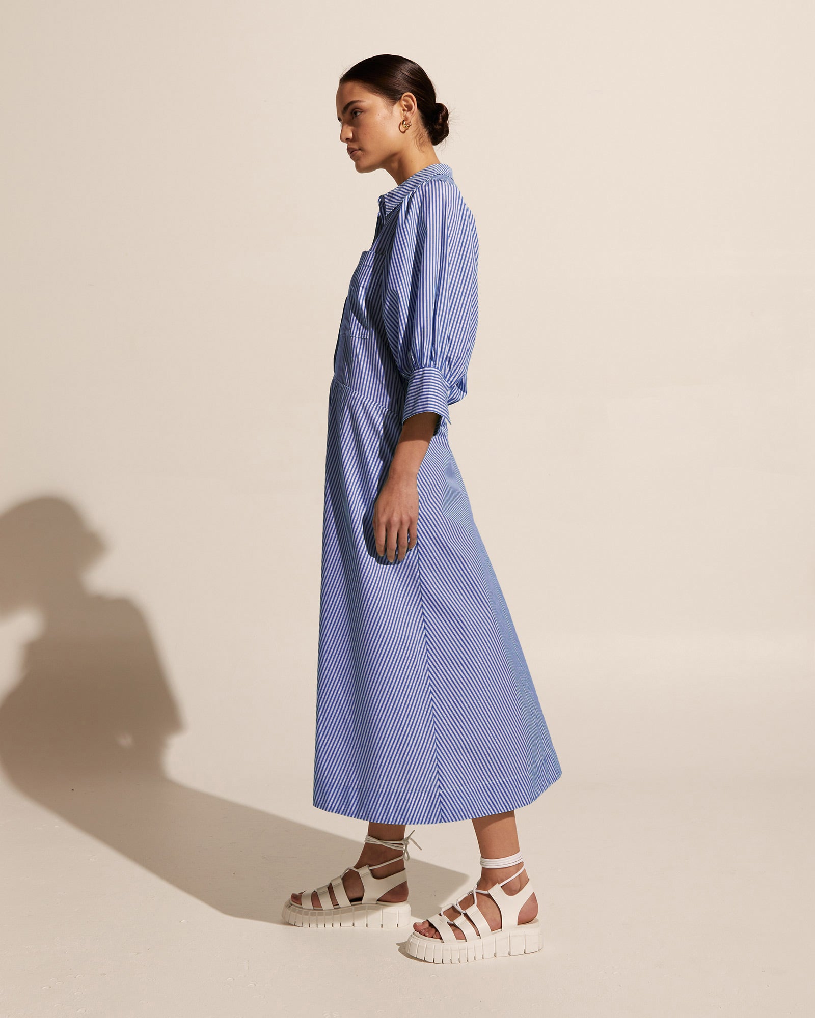 keynote dress - blue stripe