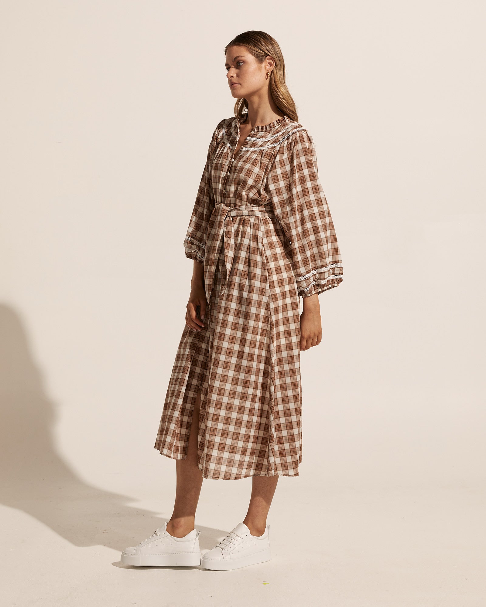 reservoir dress - clove check