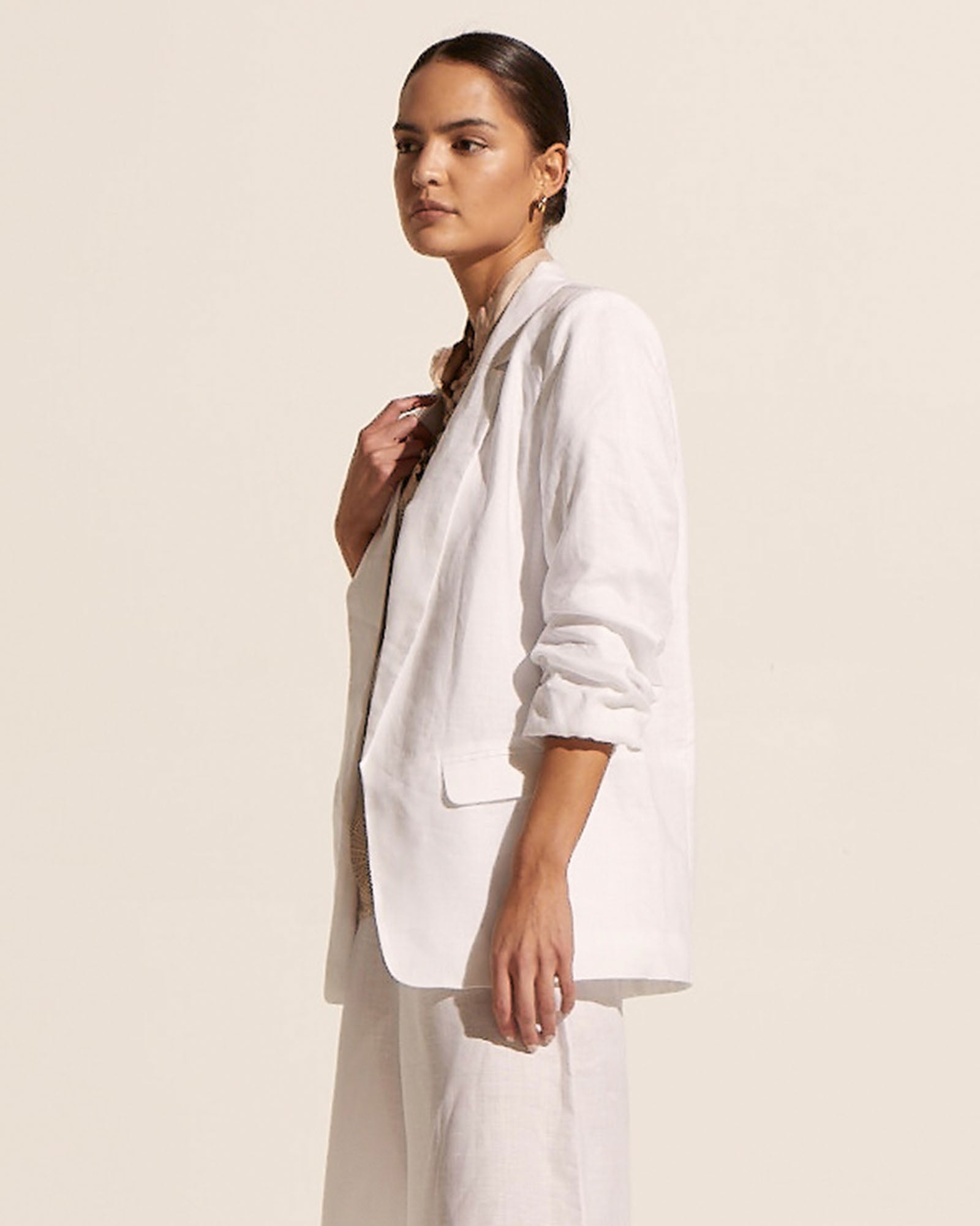 entitle jacket - porcelain
