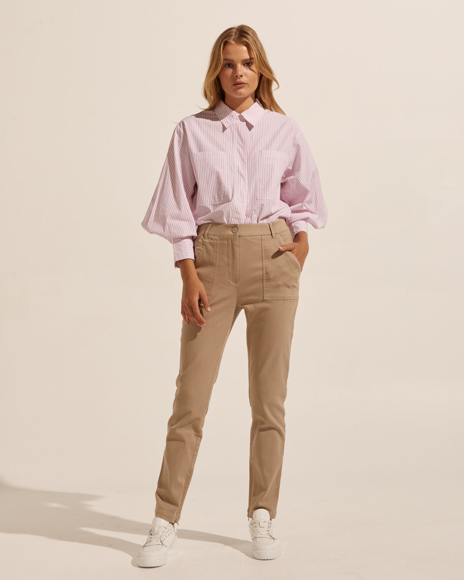 ardent top - strawberry stripe