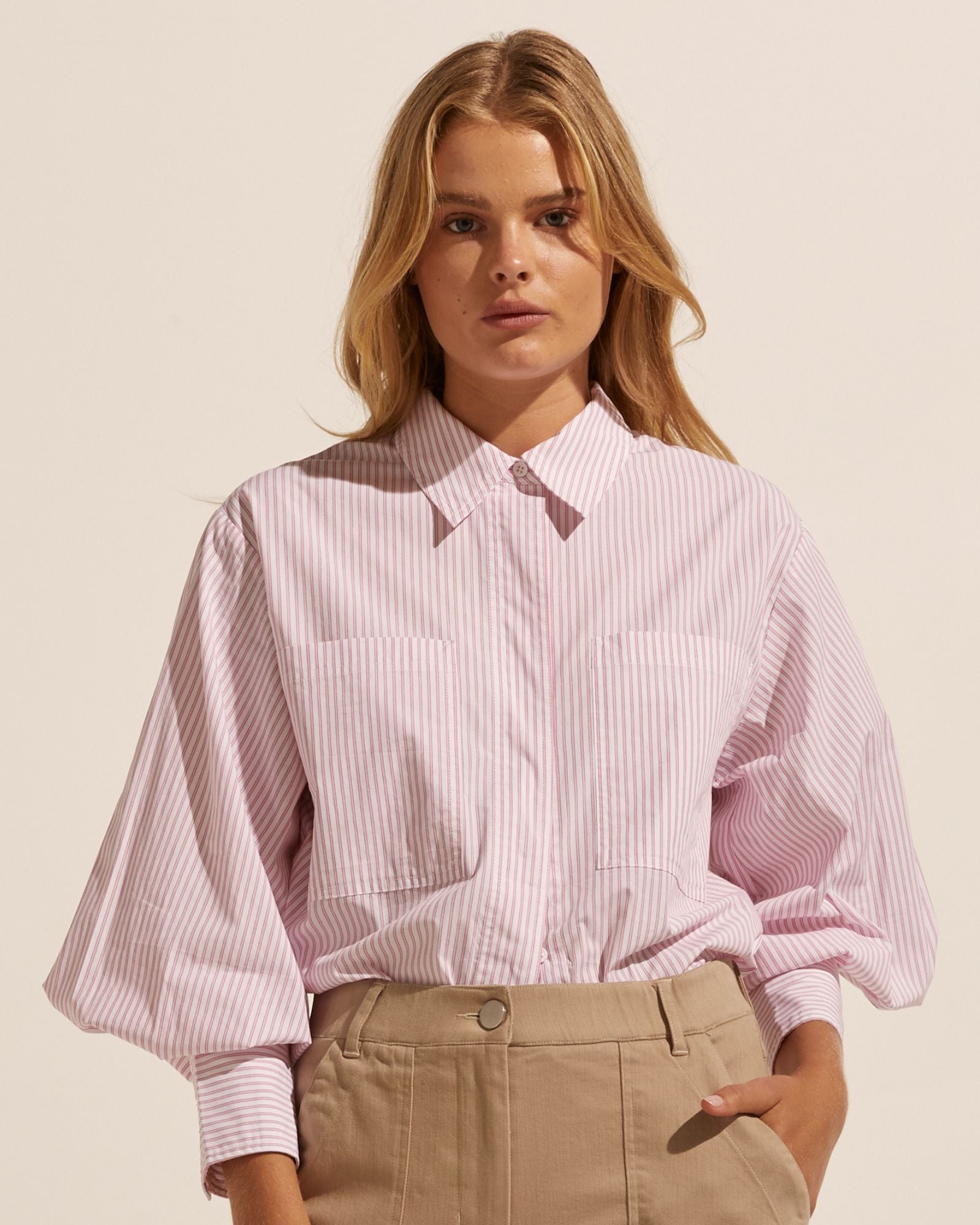 ardent top - strawberry stripe
