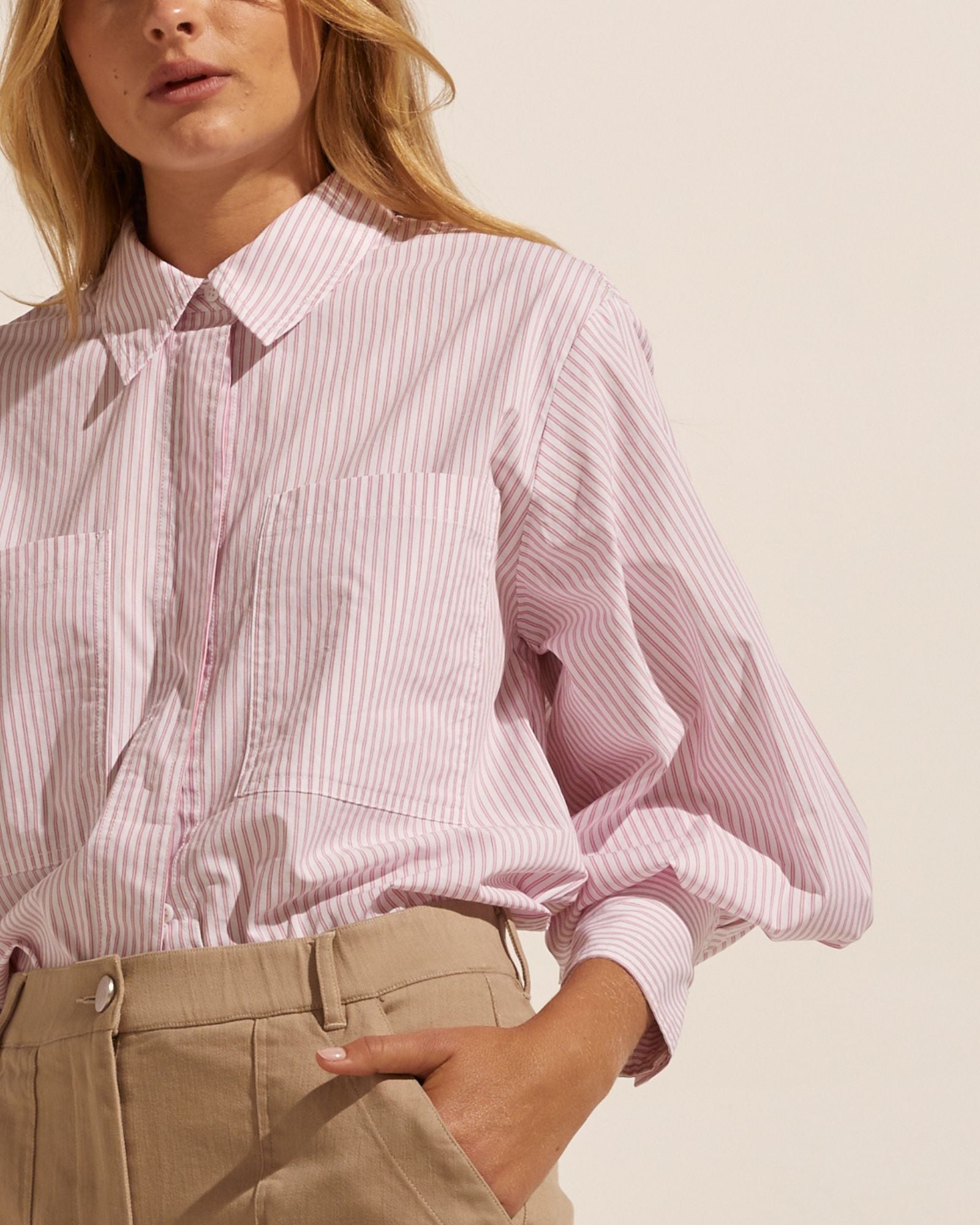 ardent top - strawberry stripe