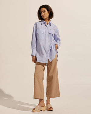 reprieve top - ocean stripe
