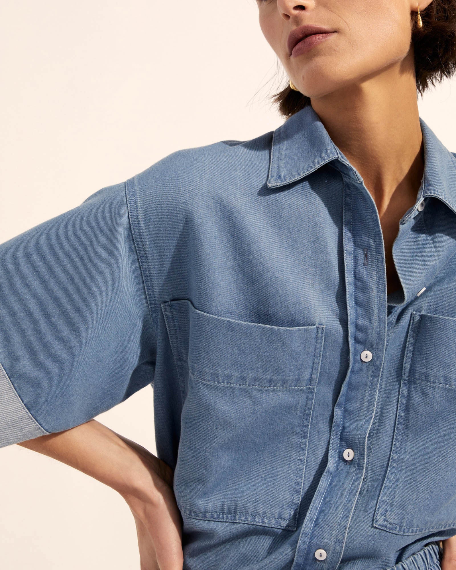 rider top - chambray