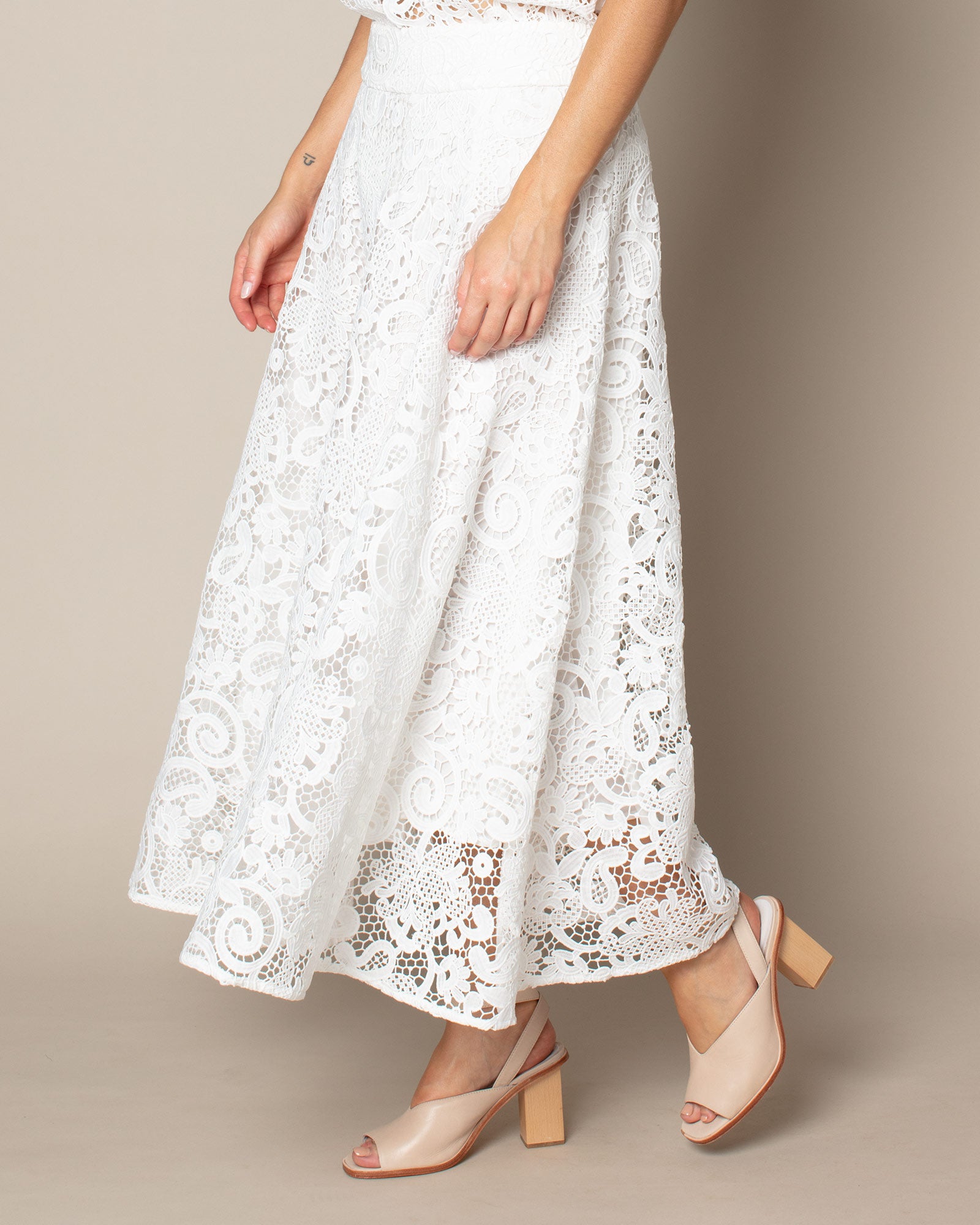 echelon skirt - porcelain lace