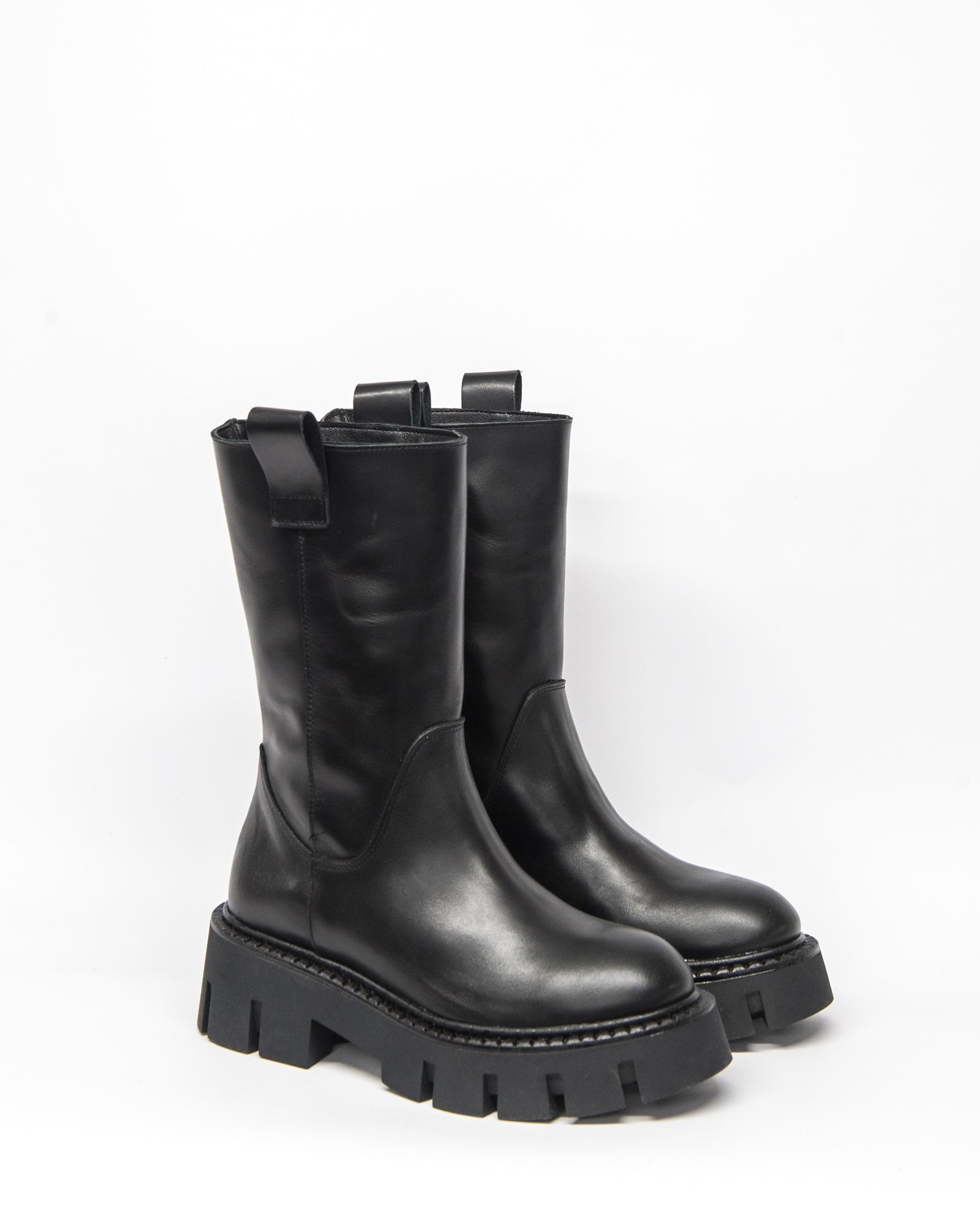 aside boot - black leather