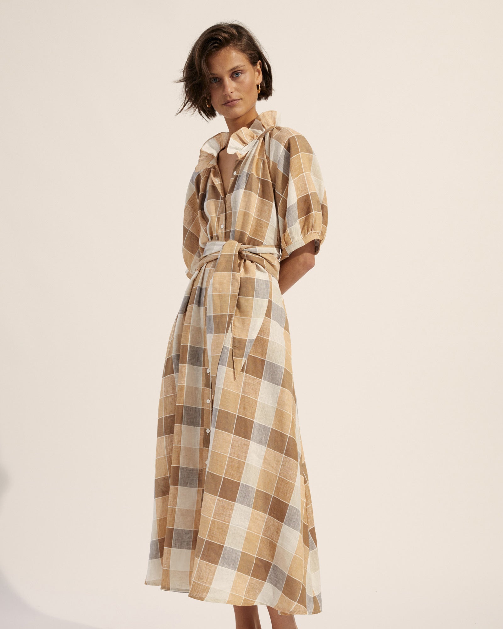 rouse dress - safari check