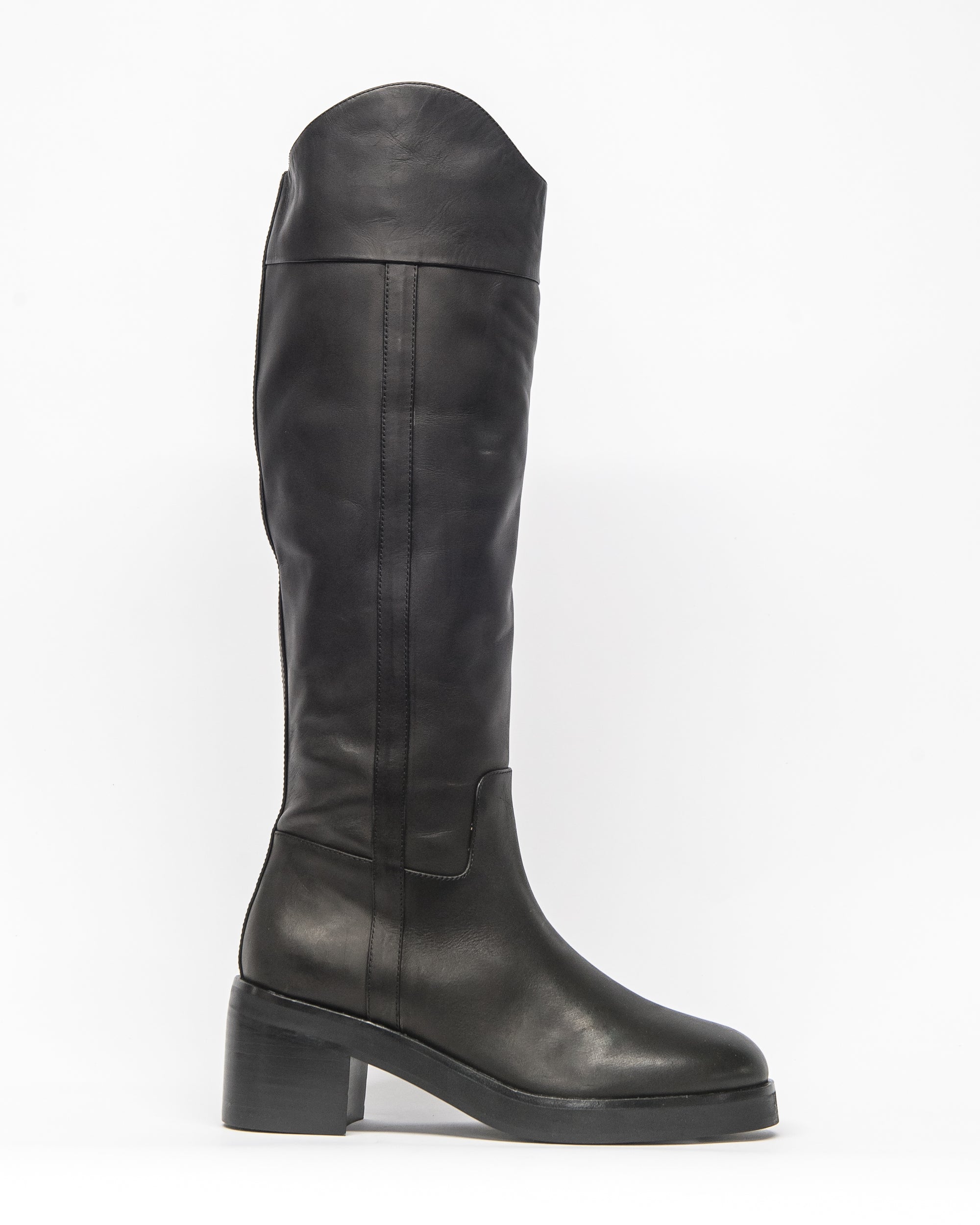 baron boot - black leather