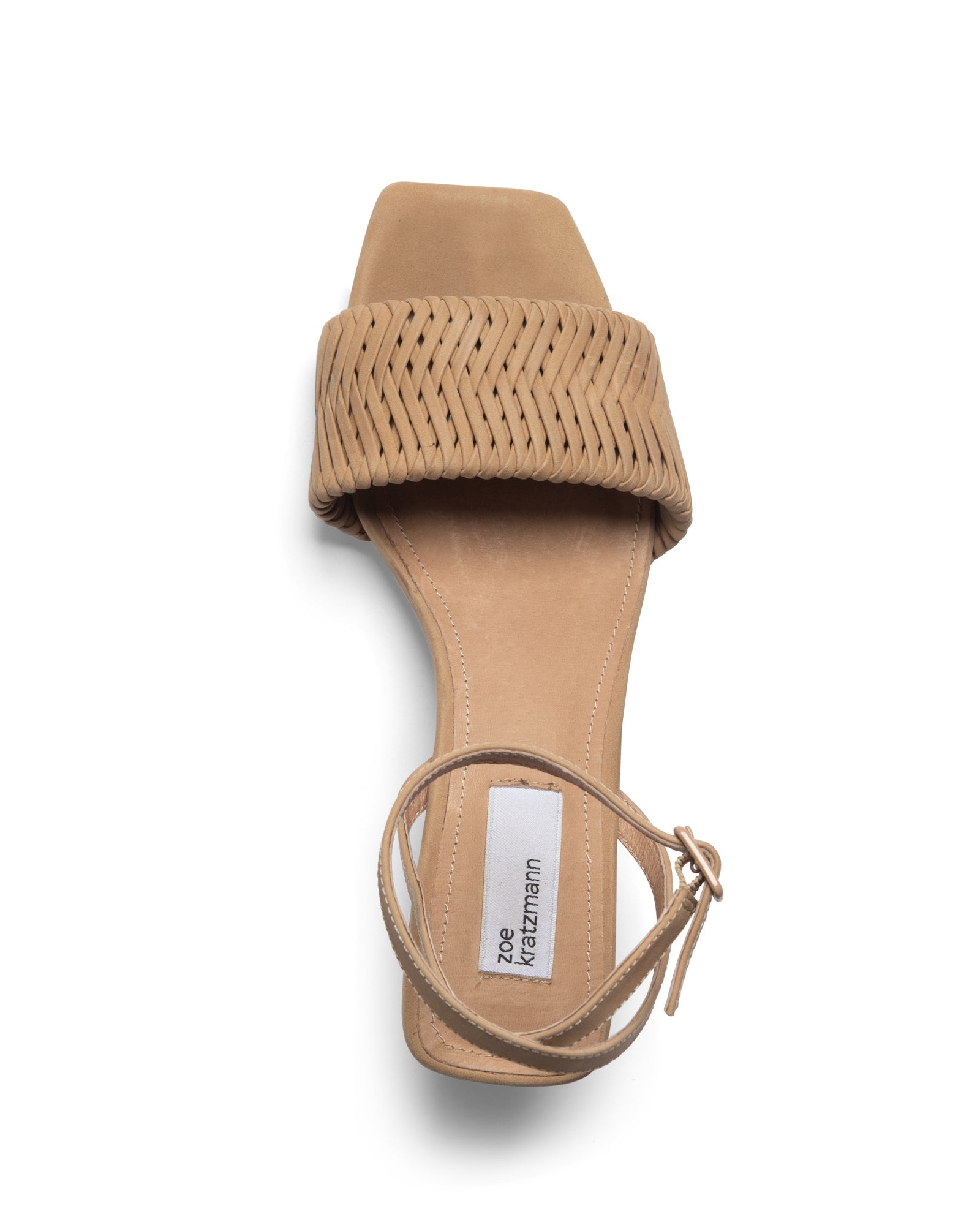 beige, heel, wooden heel, woven strap, leather, square toe, product image