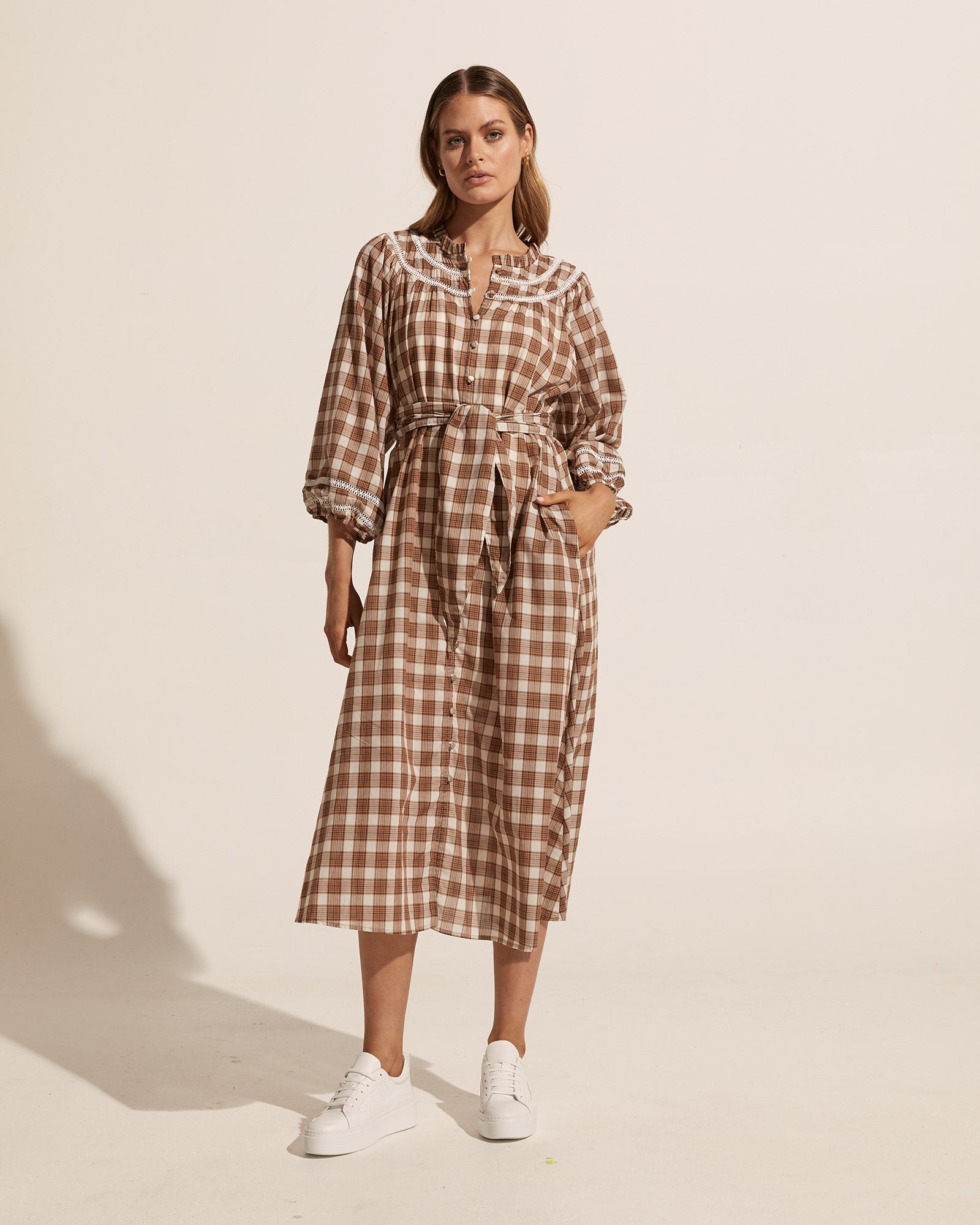 reservoir dress - clove check