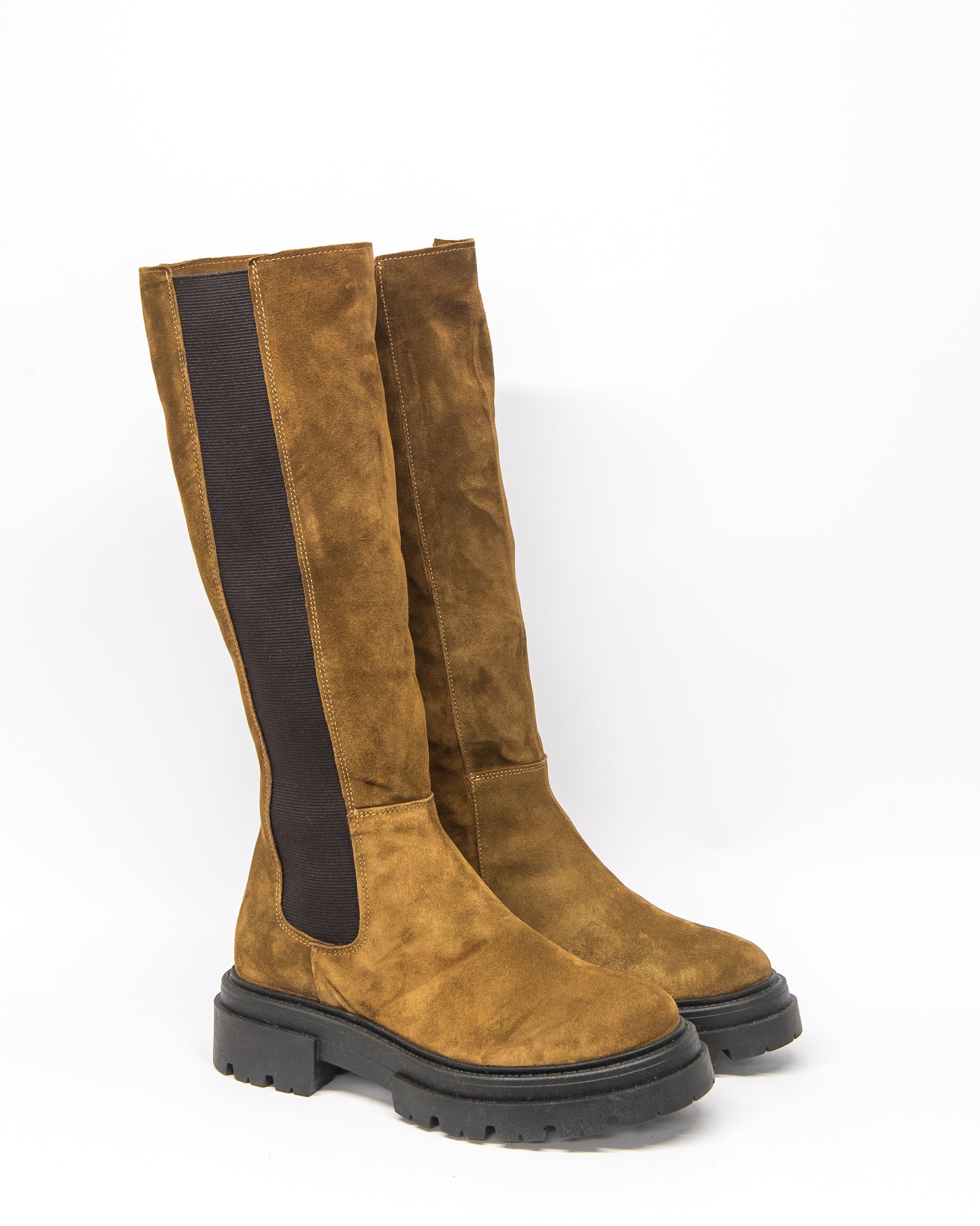 beseech boot - brown suede