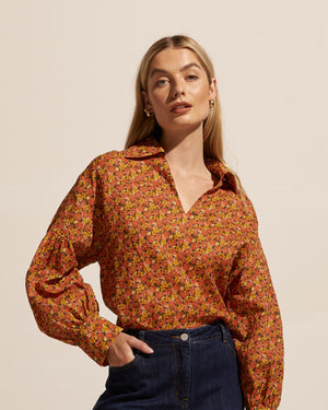 bounty top - sunset floral