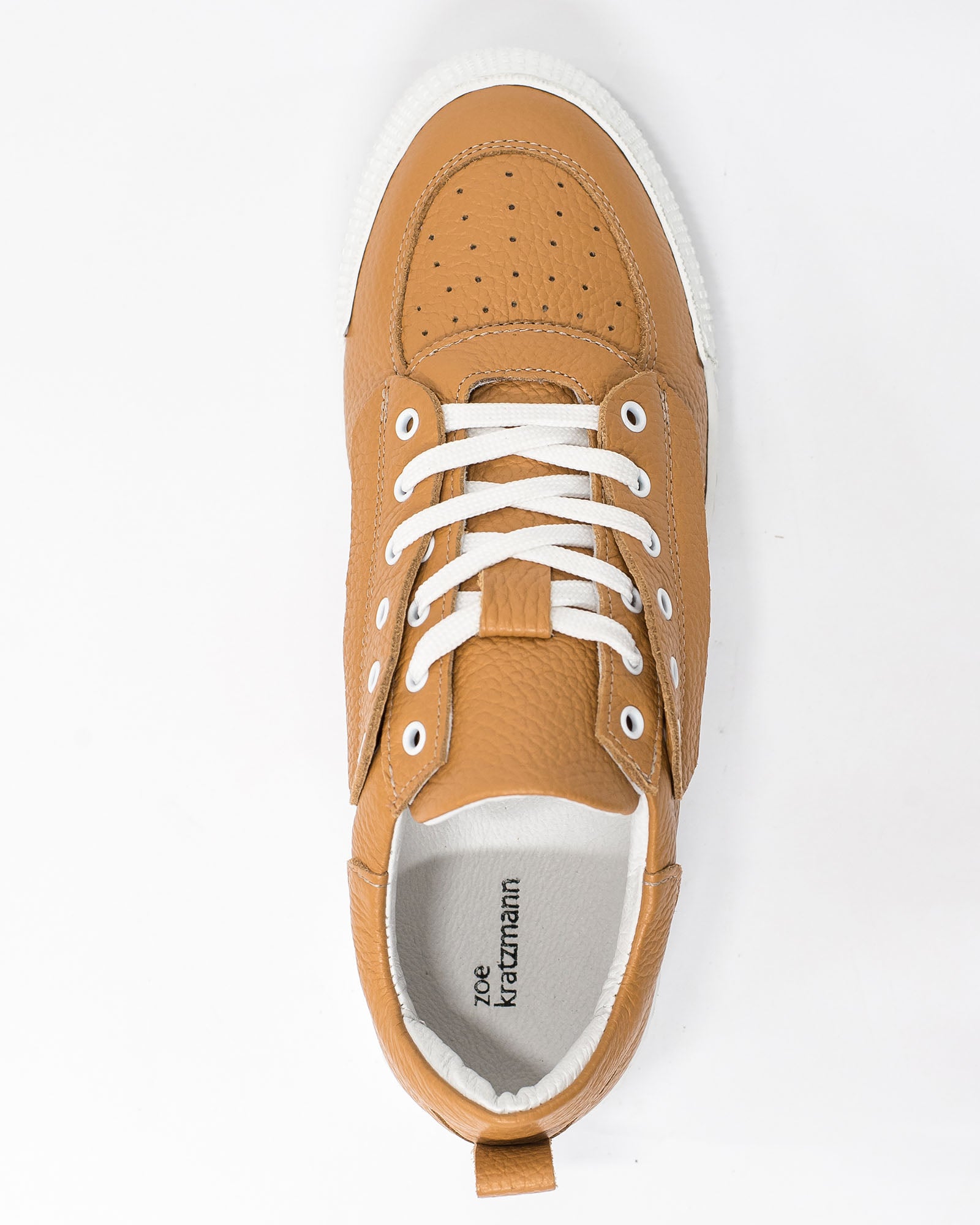cache sneaker - tan leather